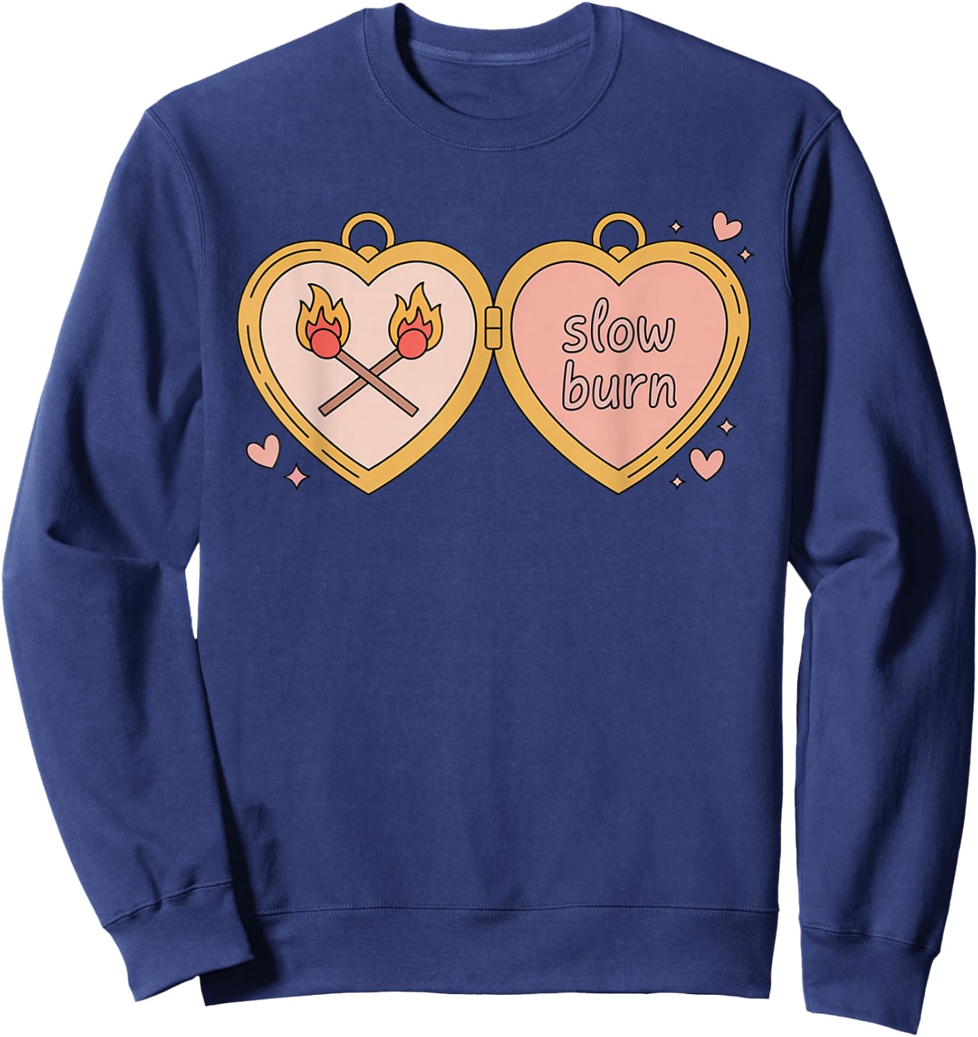 Slow Burn Romance Book Lover Sweatshirt - Sweatshirt | Navy
