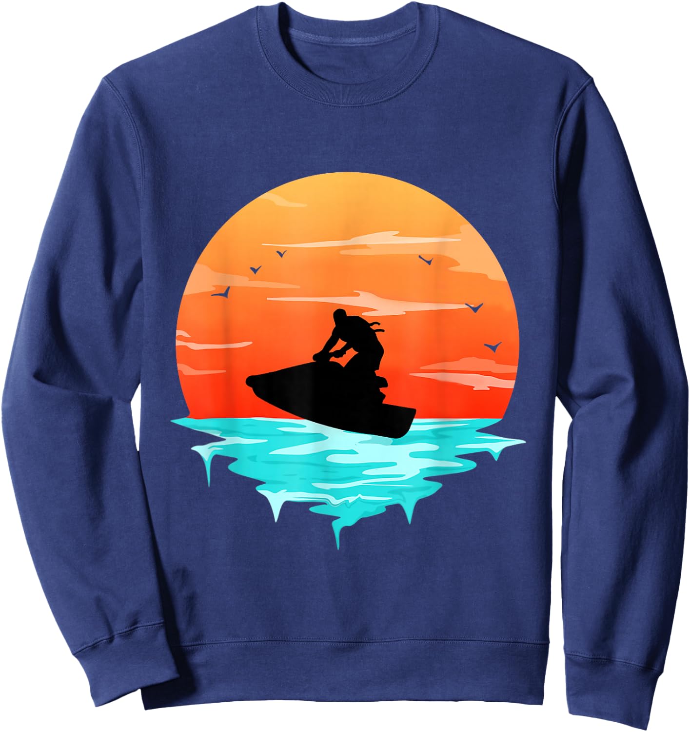 Jetski Seadoo Swimmer Watersports Jetskiing Racing Jet Ski Sweatshirt - Sweatshirt | Navy
