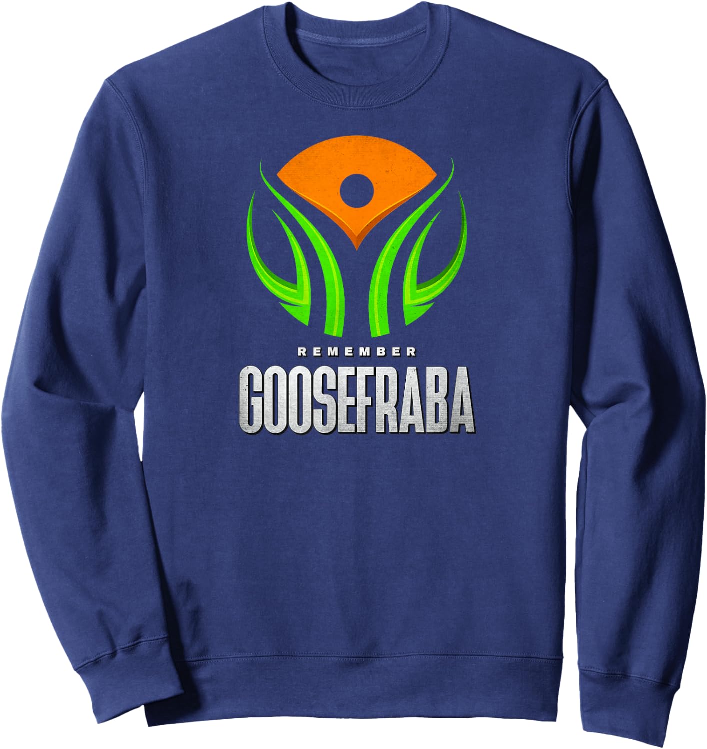 Goosefraba Vintage Yoga Zen Buddha Funny Sarcastic Quotes Sweatshirt - Sweatshirt | Navy