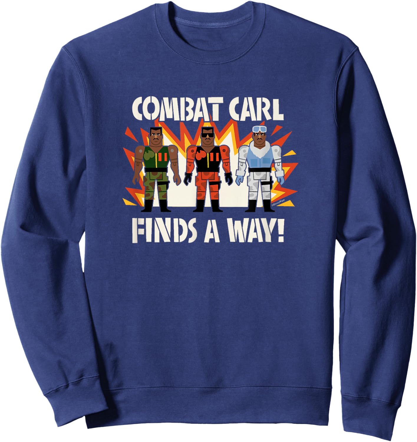 Toy Story - Combat Carl Finds A Way! Sweatshirt - Sweatshirt | Navy