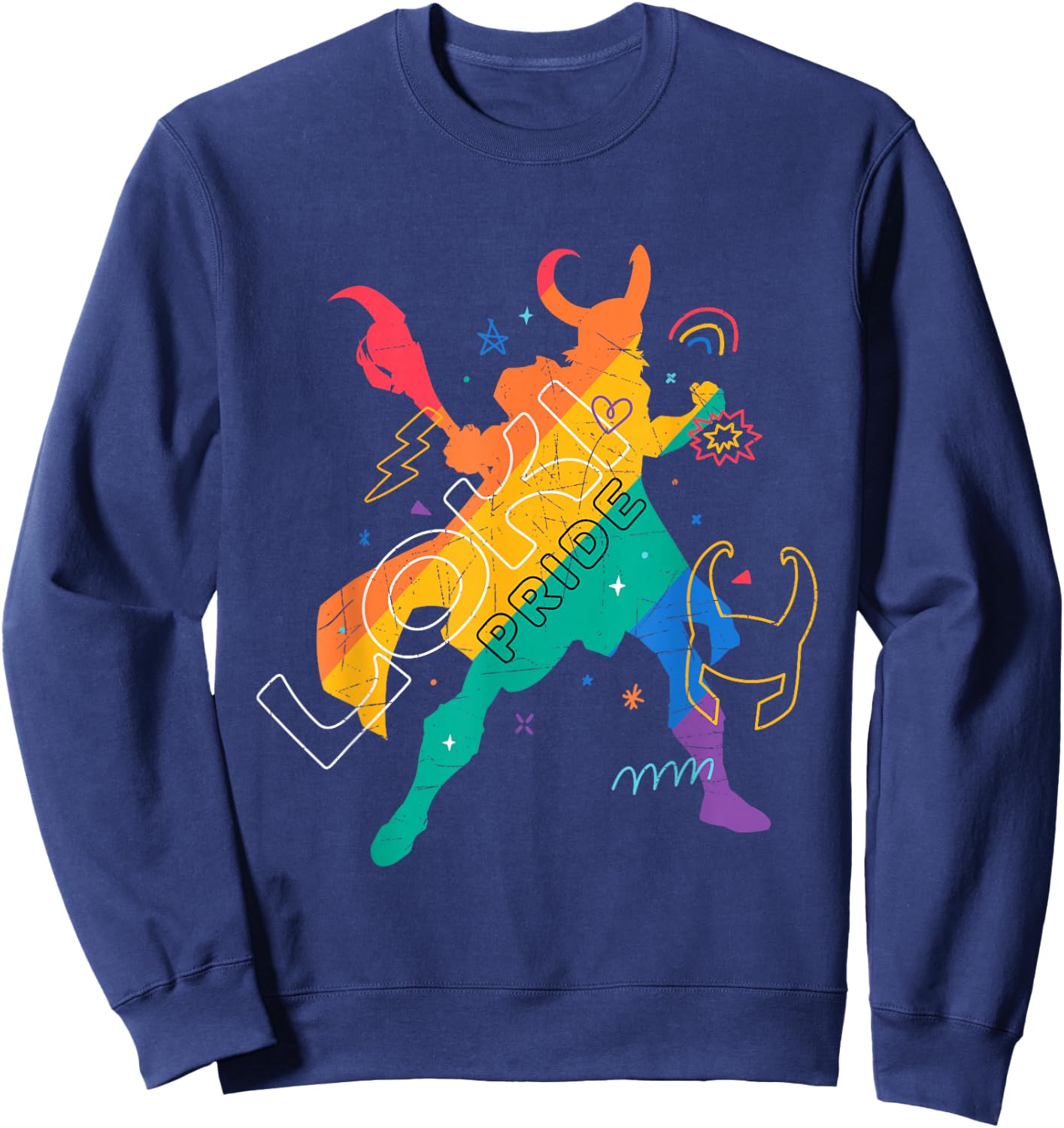 Marvel Loki Pride Sweatshirt - Sweatshirt | Navy