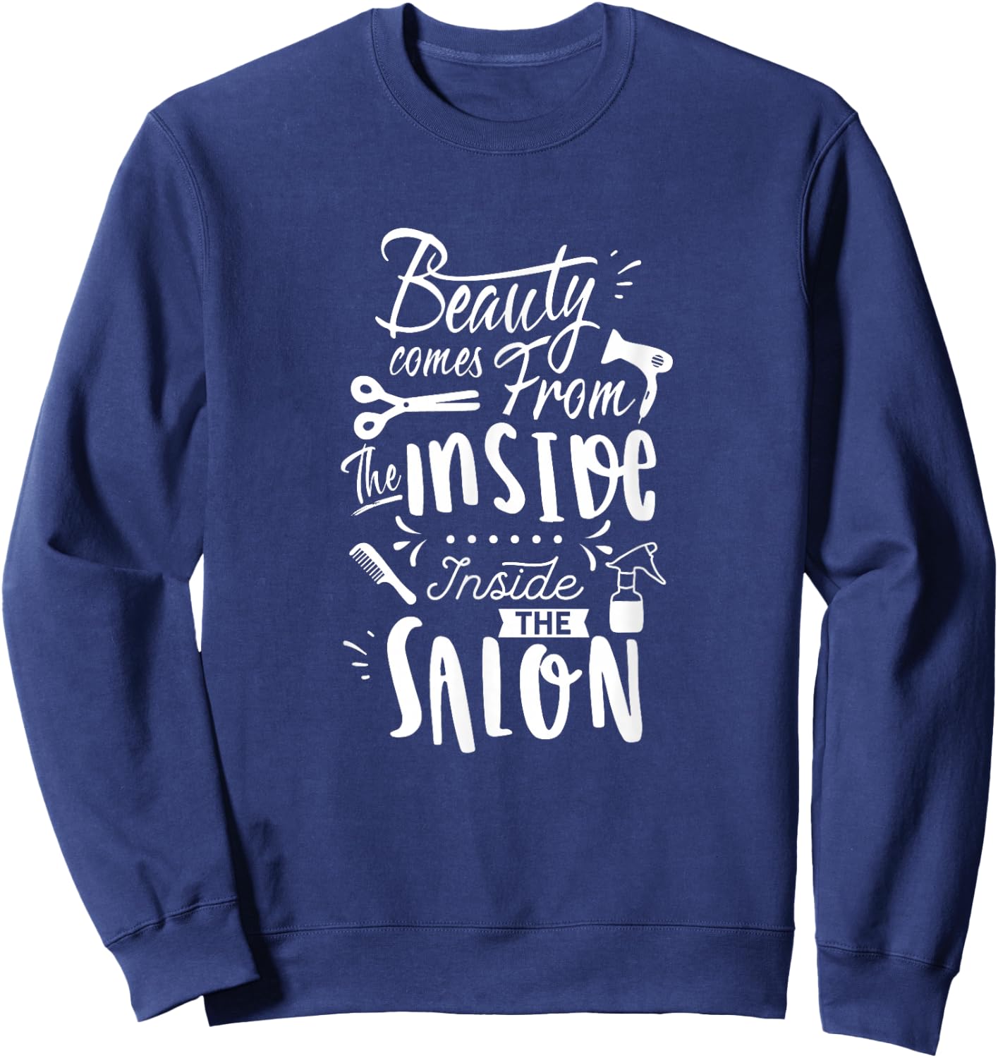 Hair Salon Team Haircutter Barber Hairstylist Hairdresser Sweatshirt - Sweatshirt | Navy