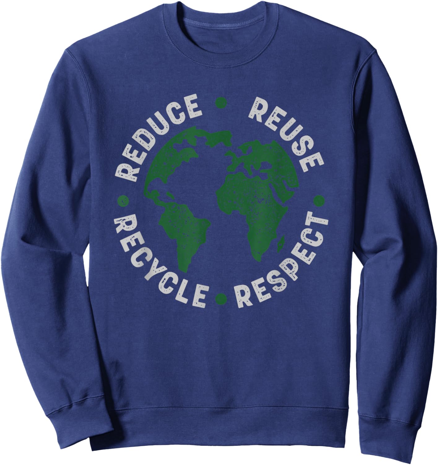 Earth Day Shirt Teacher Environment Day Recycle Earth Day , Black Sweatshirt - Sweatshirt | Navy