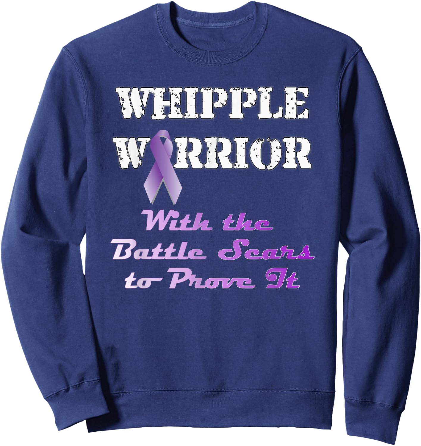 Whipple Warrior: Battle-Scarred Proving Grounds Sweatshirt - Sweatshirt | Navy