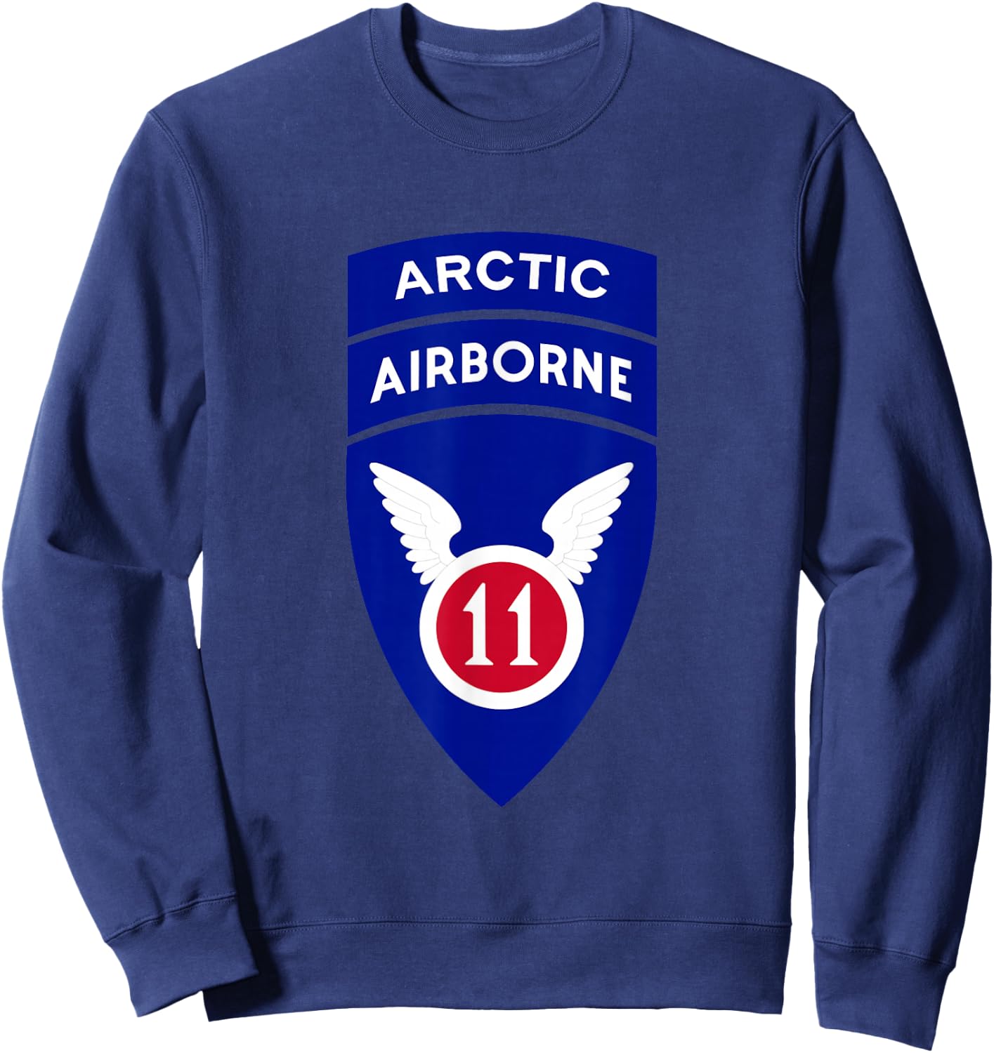 11th Airborne Division Patch - Arctic Angels Sweatshirt - Sweatshirt | Navy