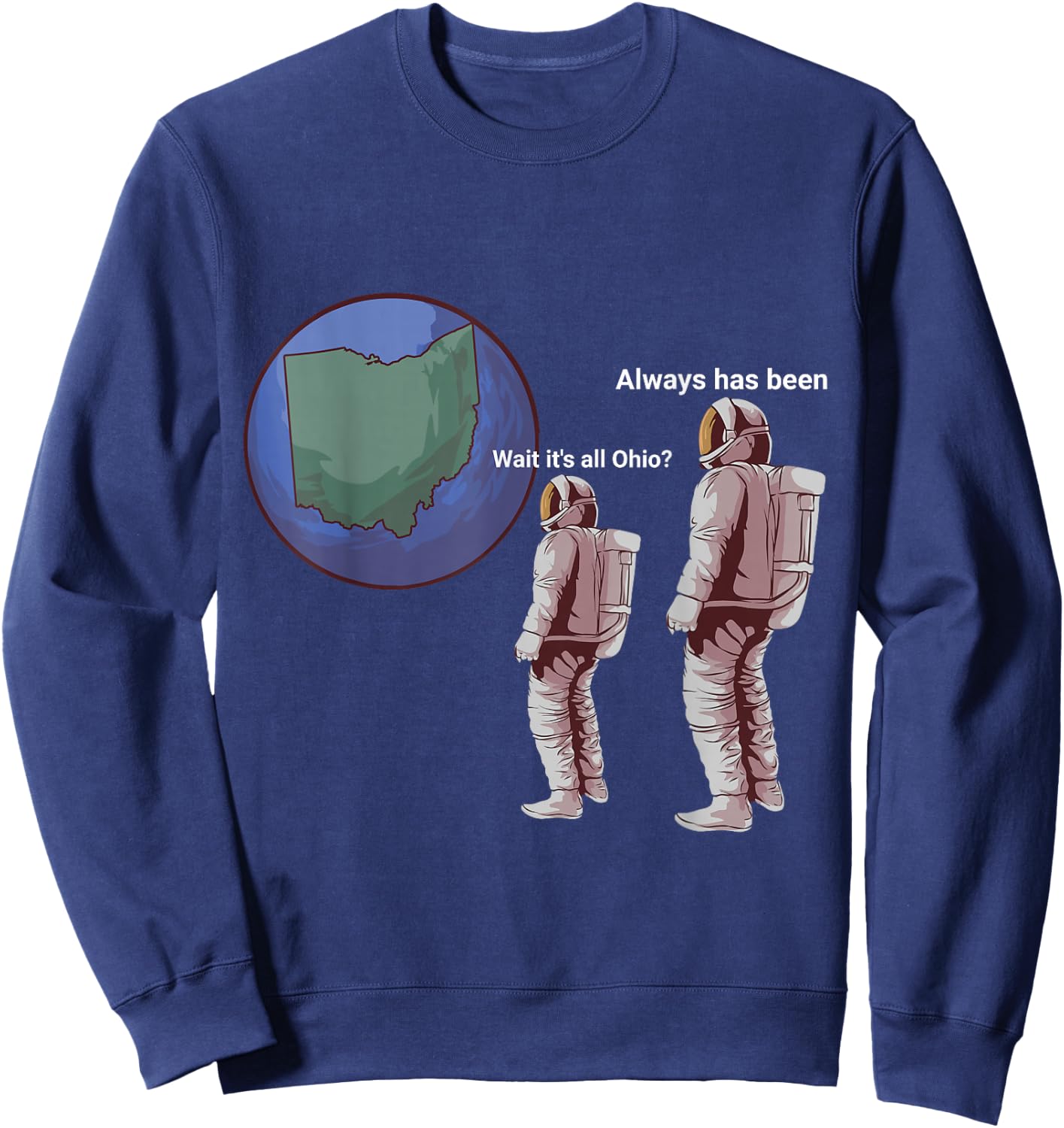 It's All Ohio Funny Dank Meme Sweatshirt - Sweatshirt | Navy