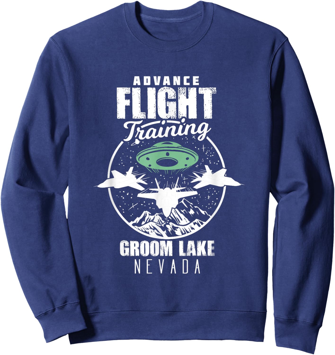 Advanced Flight Training Groom Lake Nevada Sweatshirt - Sweatshirt | Navy