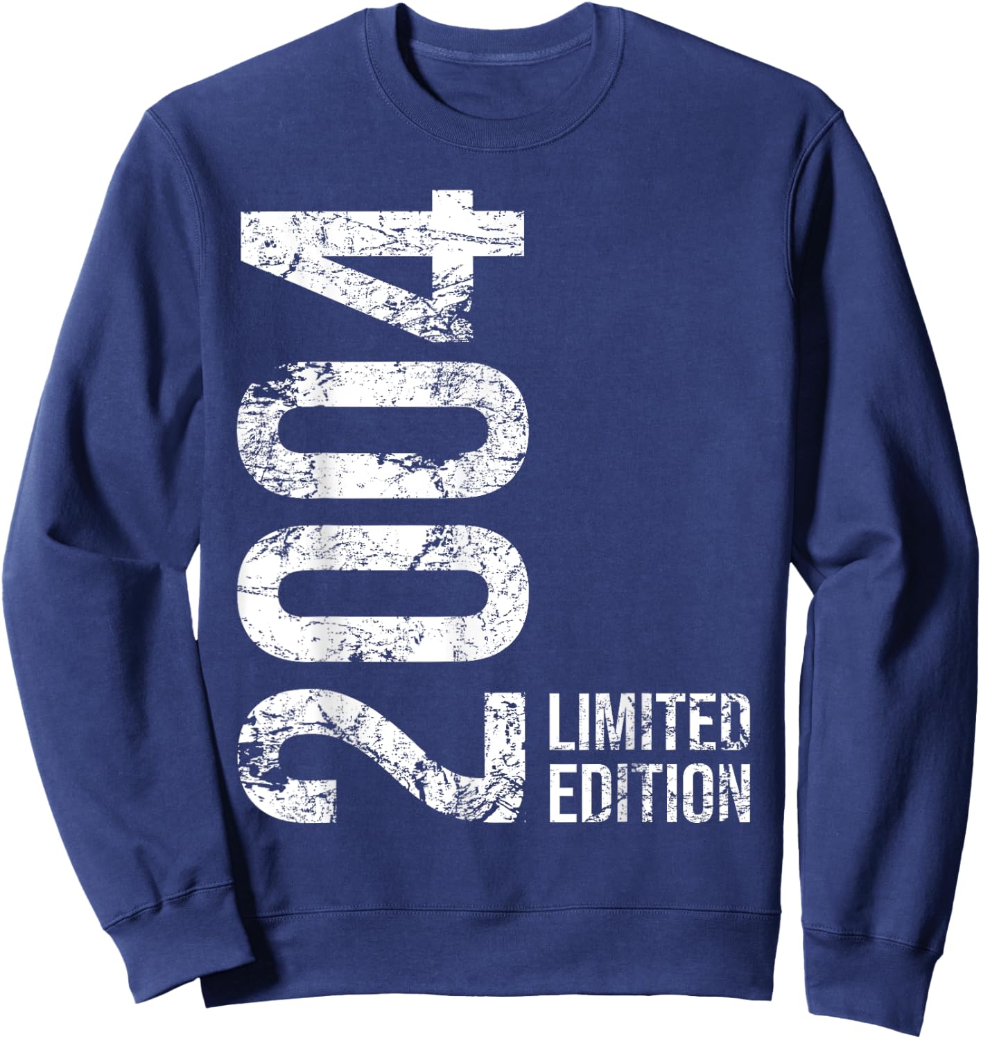 21st Birthday 21 Years Old Man Woman Vintage 2004 Sweatshirt - Sweatshirt | Navy