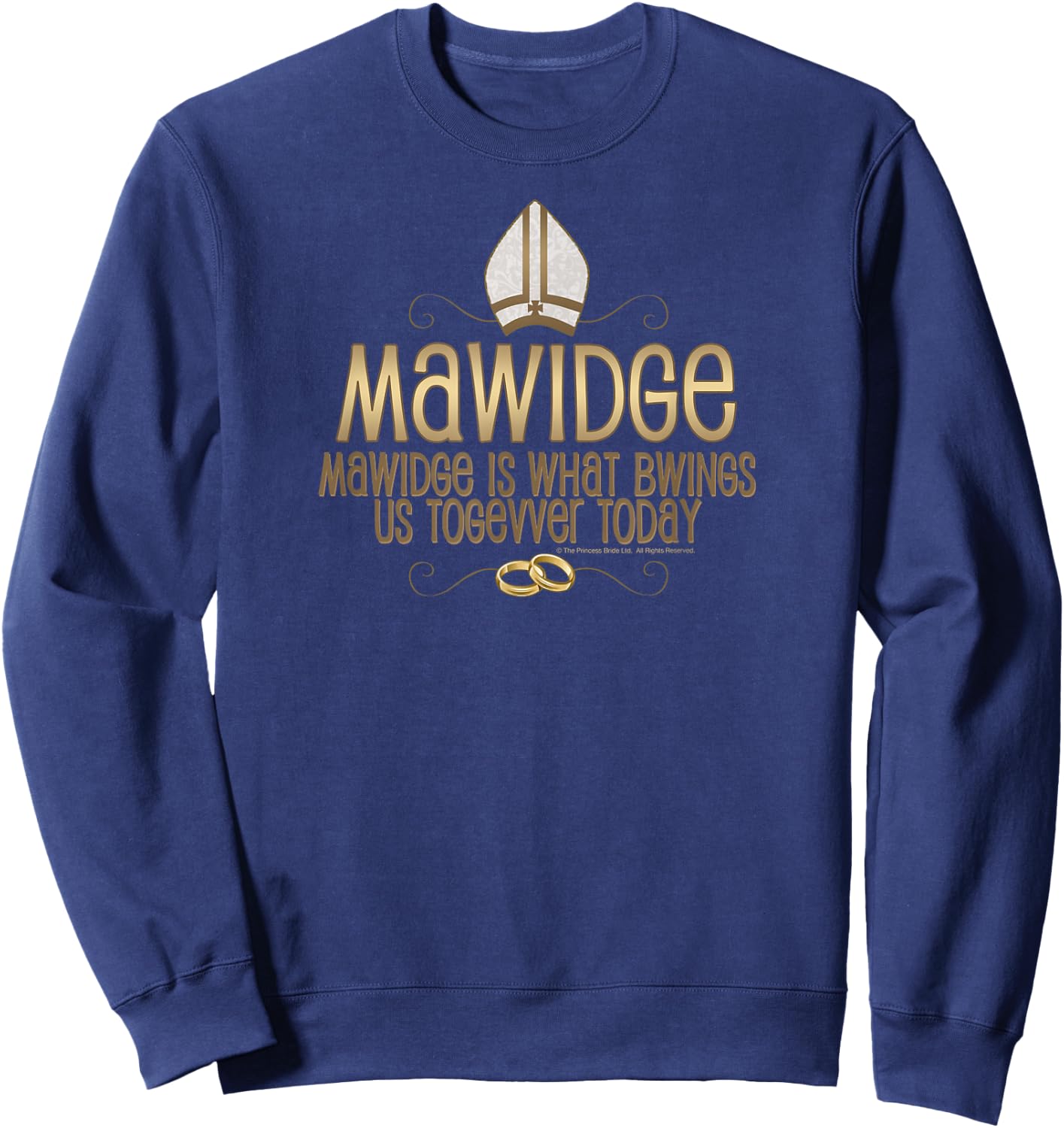 Princess Bride Mawidge Wedding Sweatshirt - Sweatshirt | Navy