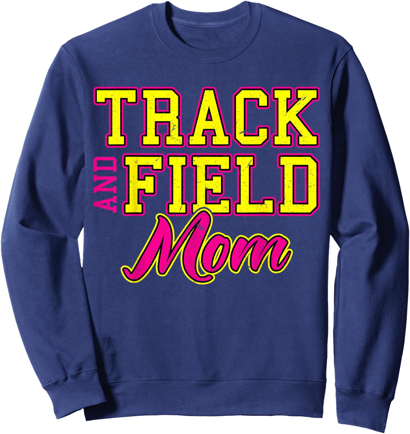 Track And Field Mom Sweatshirt - Sweatshirt | Navy