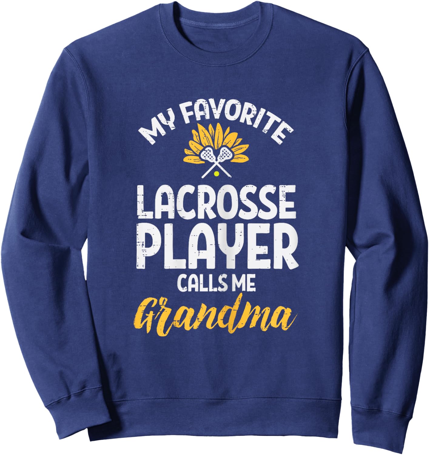 Favorit Lacrosse Player Grandma Lax Family Nana Mimi Women Sweatshirt - Sweatshirt | Navy