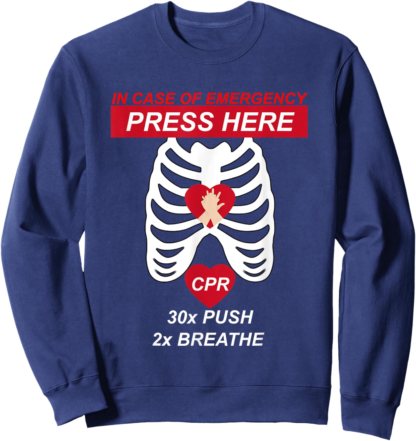 Cpr Instructor First Aid , Women and Kids Sweatshirt - Sweatshirt | Navy