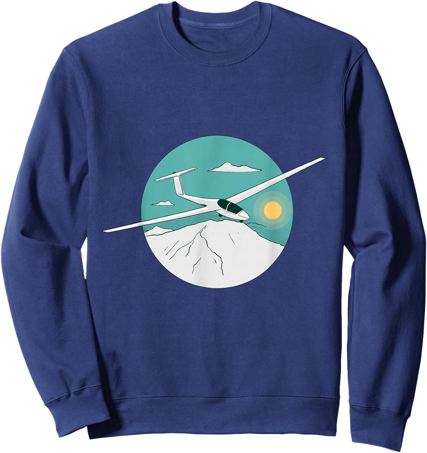 Glider Plane Pilot Sailflying Sweatshirt - Sweatshirt | Navy