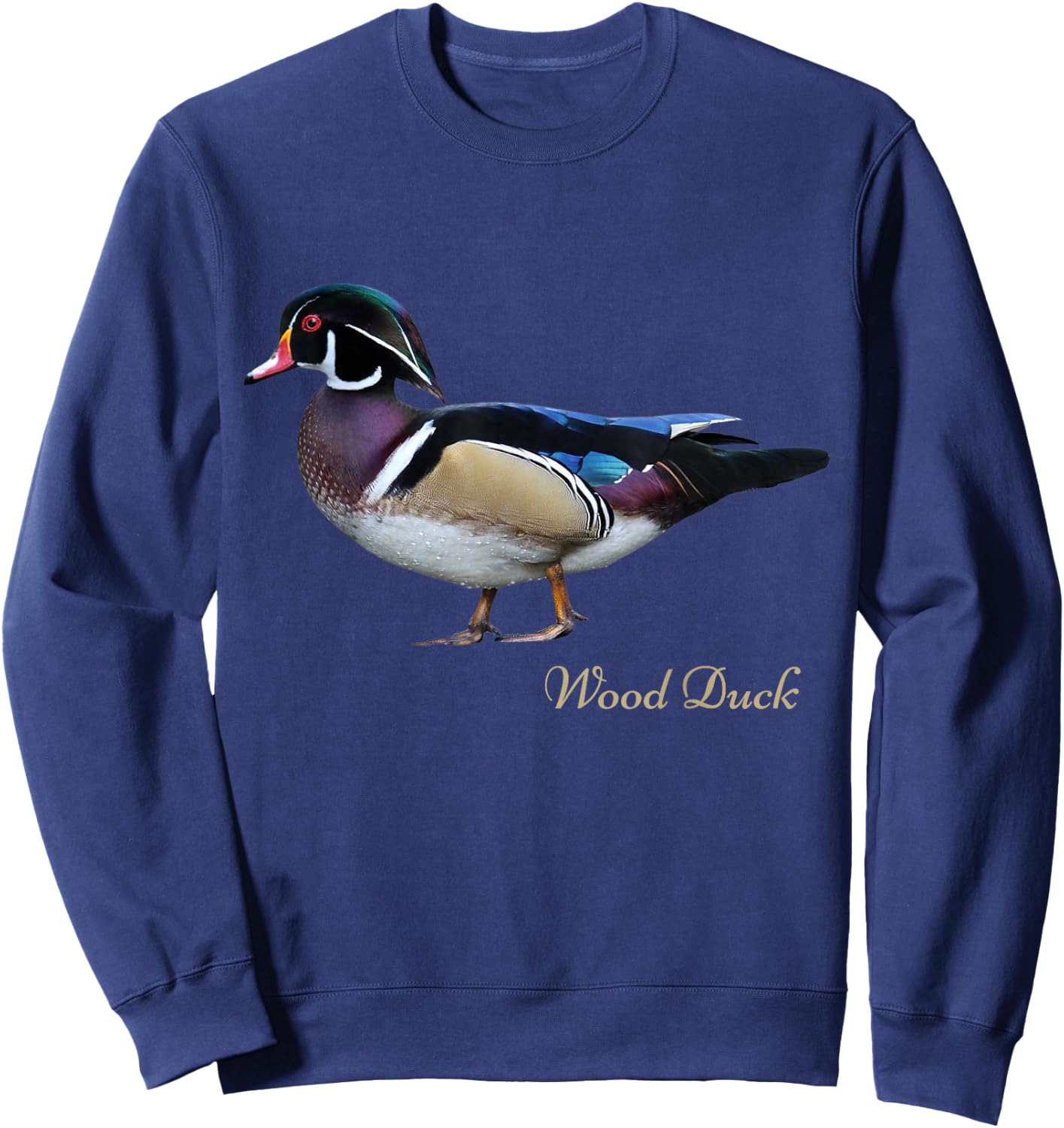 Wood Duck Bird Ornithology Sweatshirt - Sweatshirt | Navy