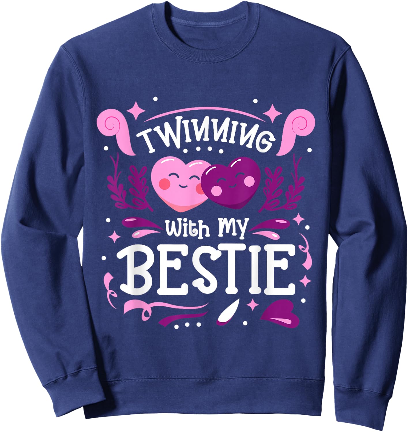 Spirit Week Twinning with My Bestie Friends Matching Sweatshirt - Sweatshirt | Navy