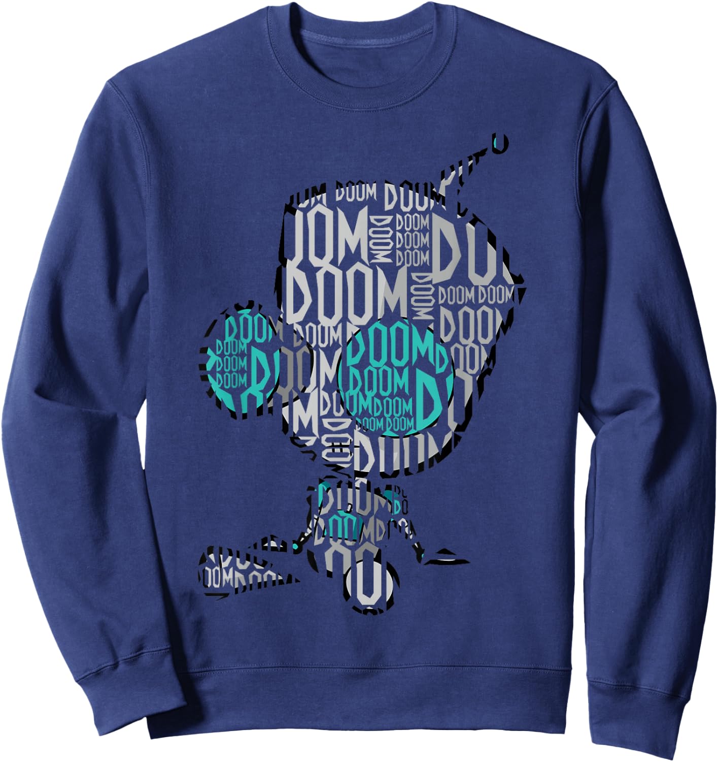 Invader Zim Gir Doom Text Fill Sweatshirt - Sweatshirt | Navy