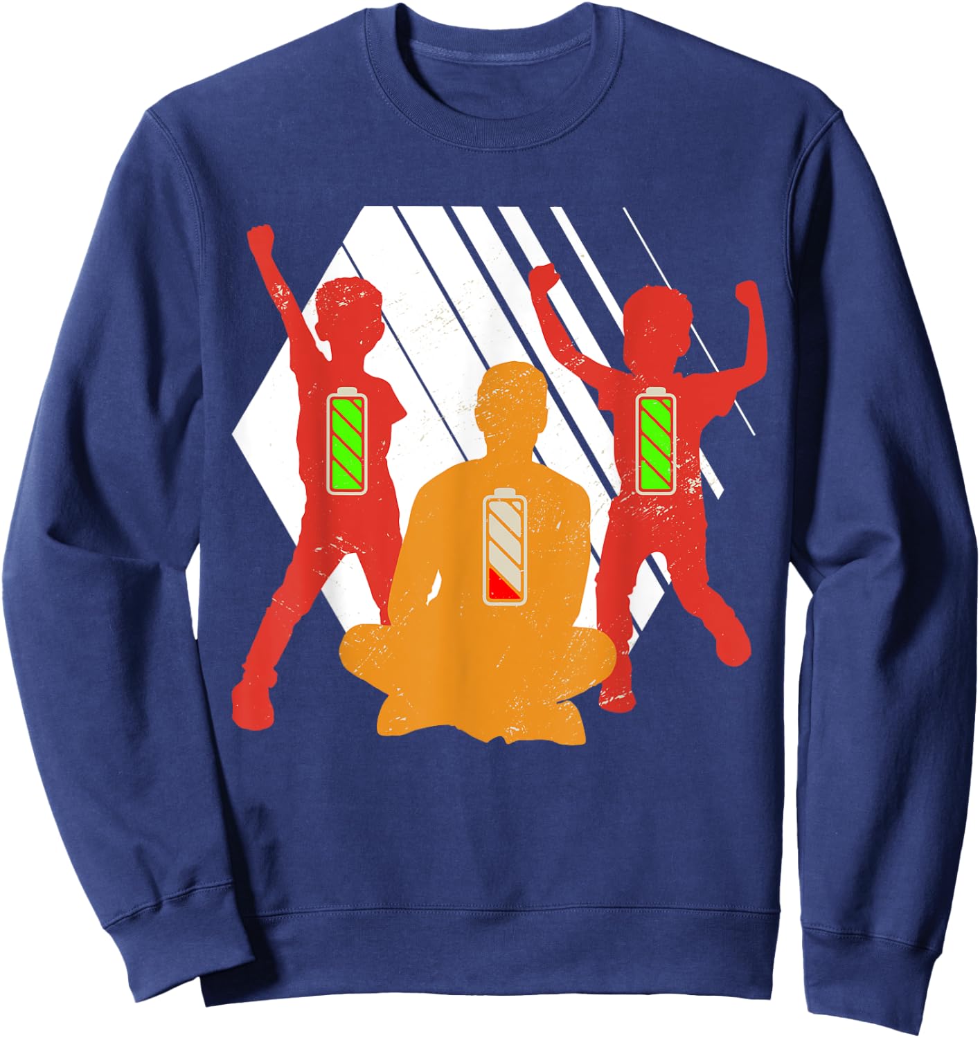 Twins Dad Father's Day Gift Father's Day Gift Funny Fun Sweatshirt - Sweatshirt | Navy