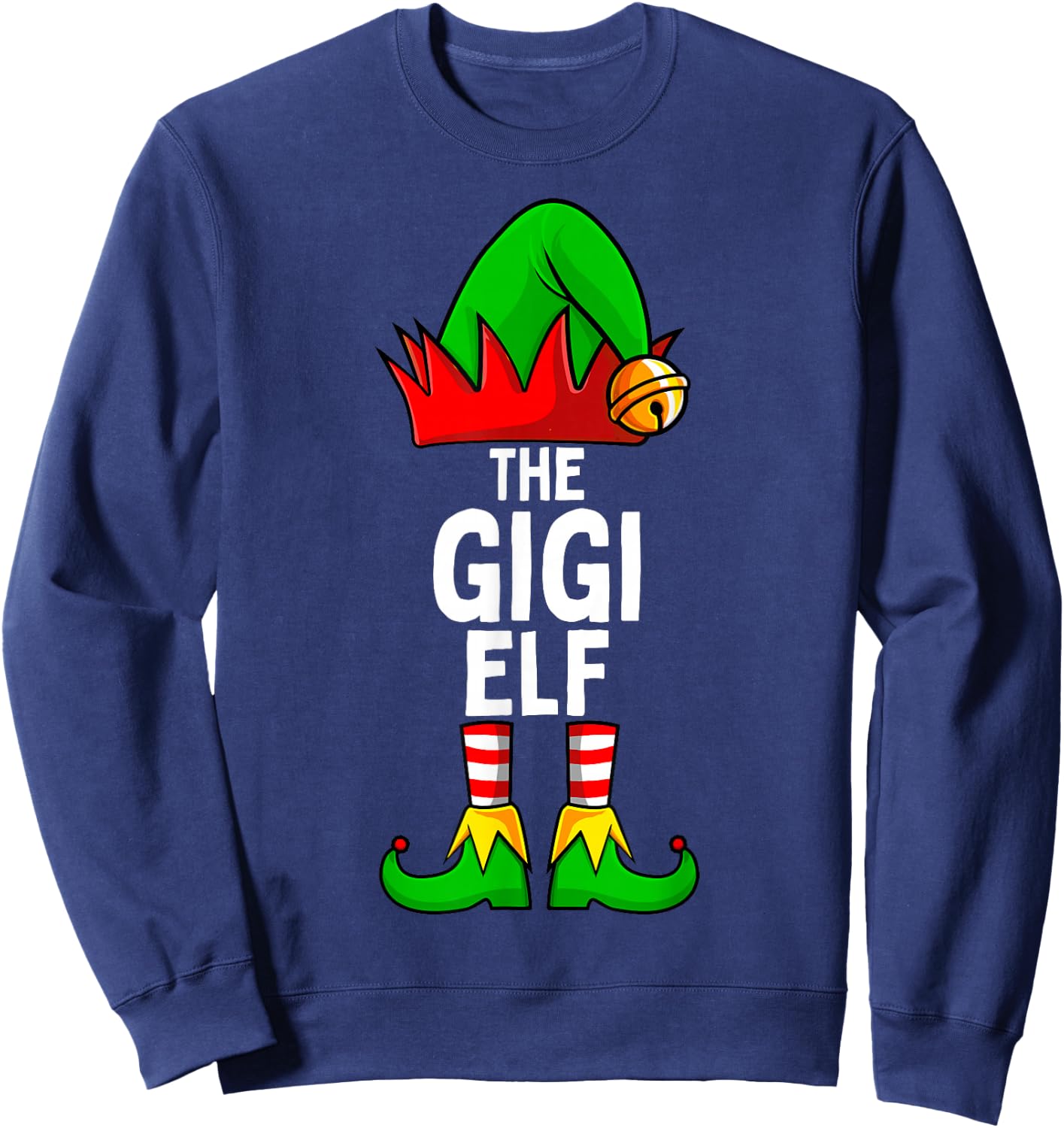 Gigi Elf Matching Family Christmas Women Sweatshirt - Sweatshirt | Navy