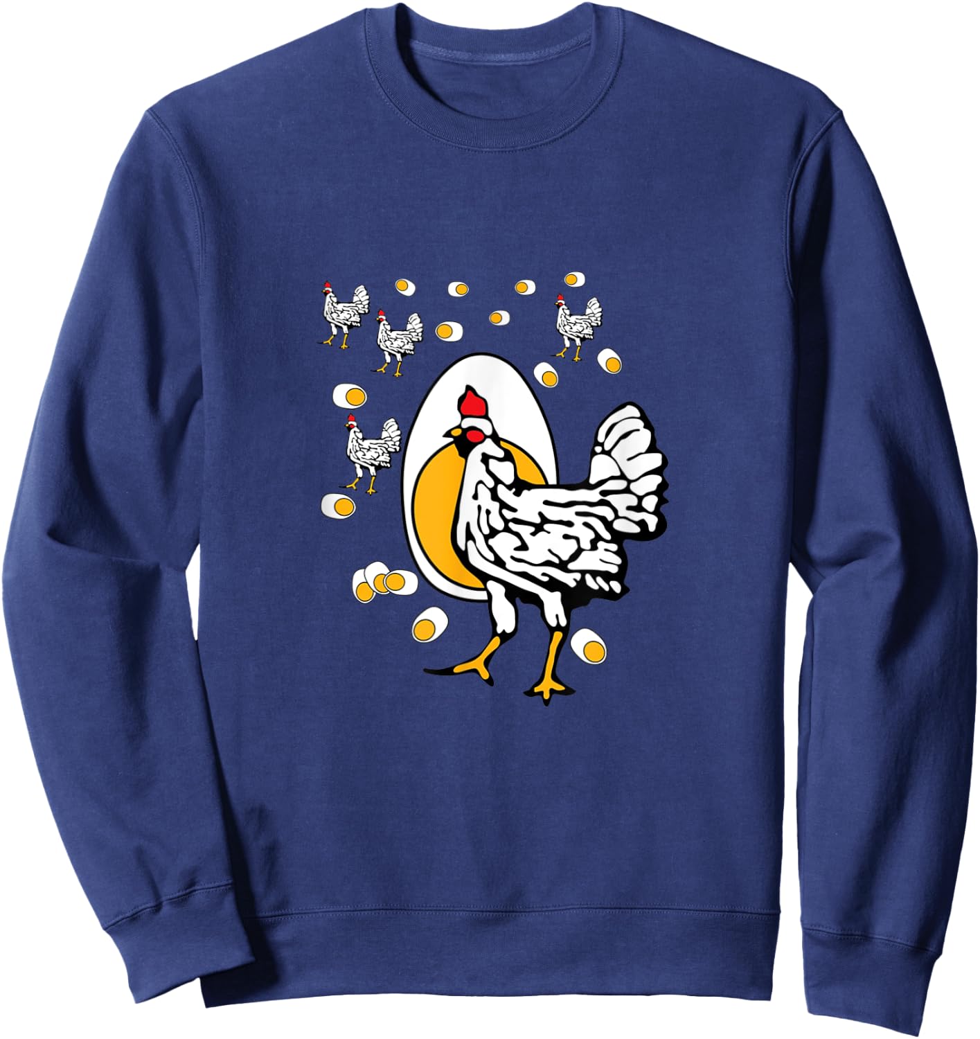 Roseanne Chicken Women's Classic Fit Black Solid Sweatshirt - Sweatshirt | Navy