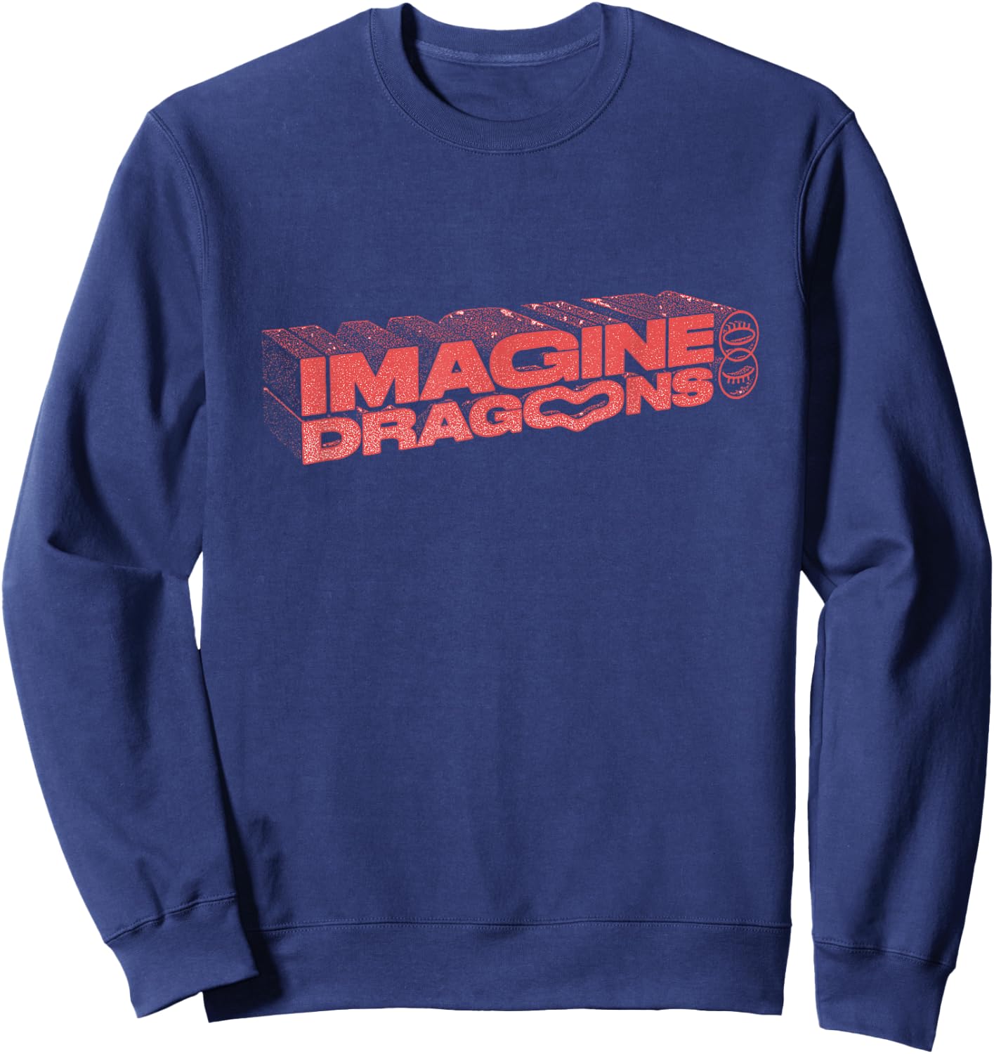 Official Imagine Dragons Heart Logo Sweatshirt - Sweatshirt | Navy