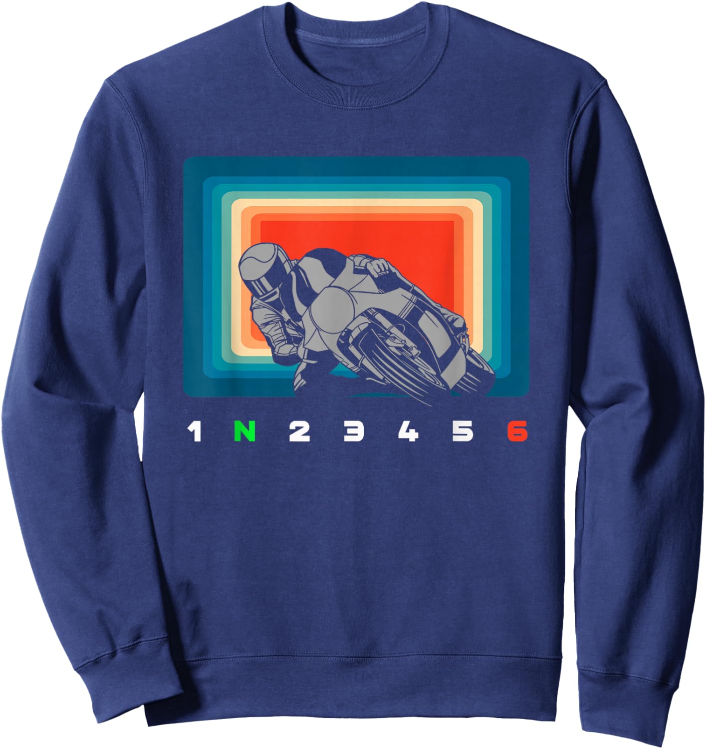 Motorcycle Apparel , Black Sweatshirt - Sweatshirt | Navy