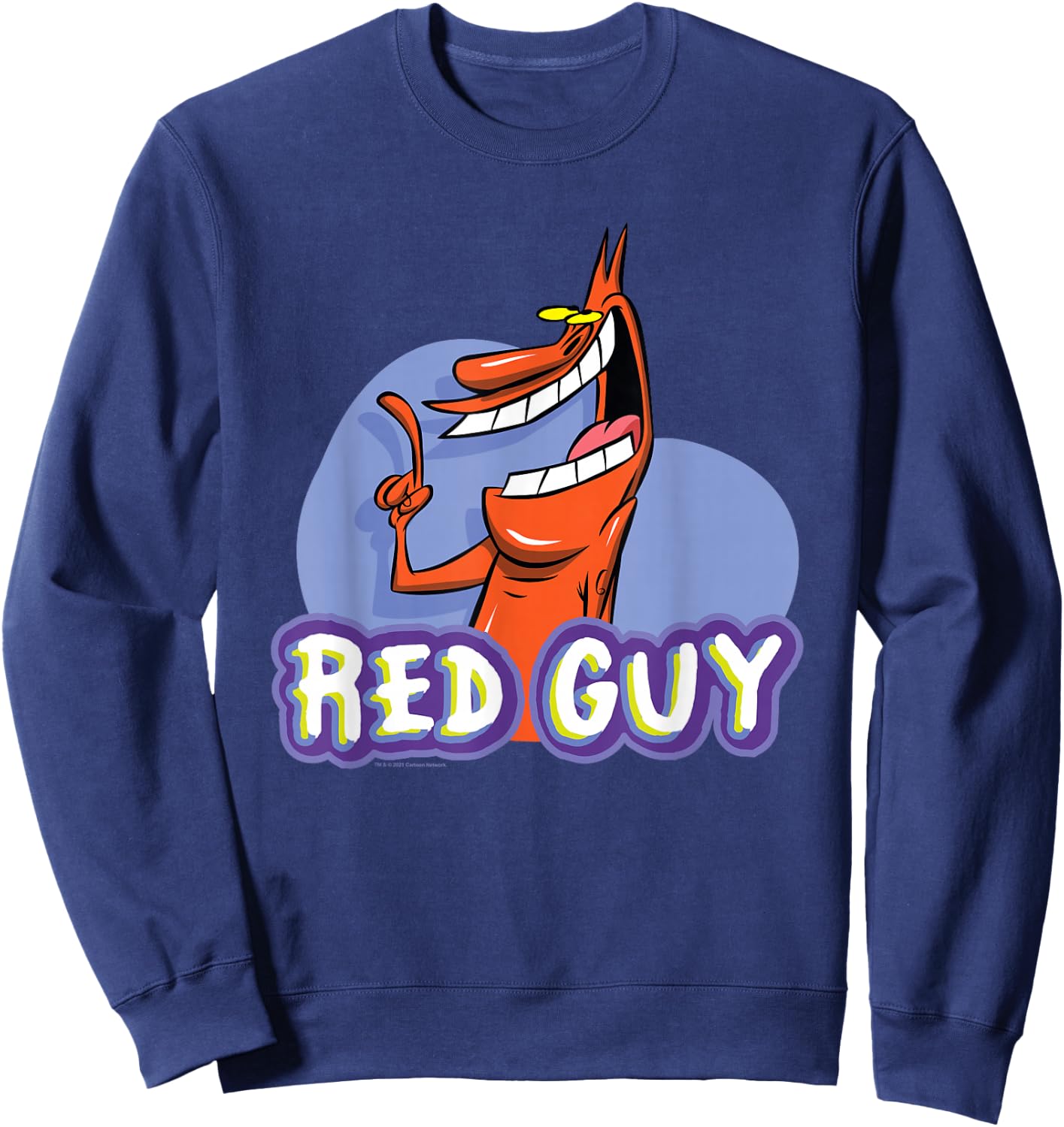 Cow & Chicken Red Guy Sweatshirt - Sweatshirt | Navy