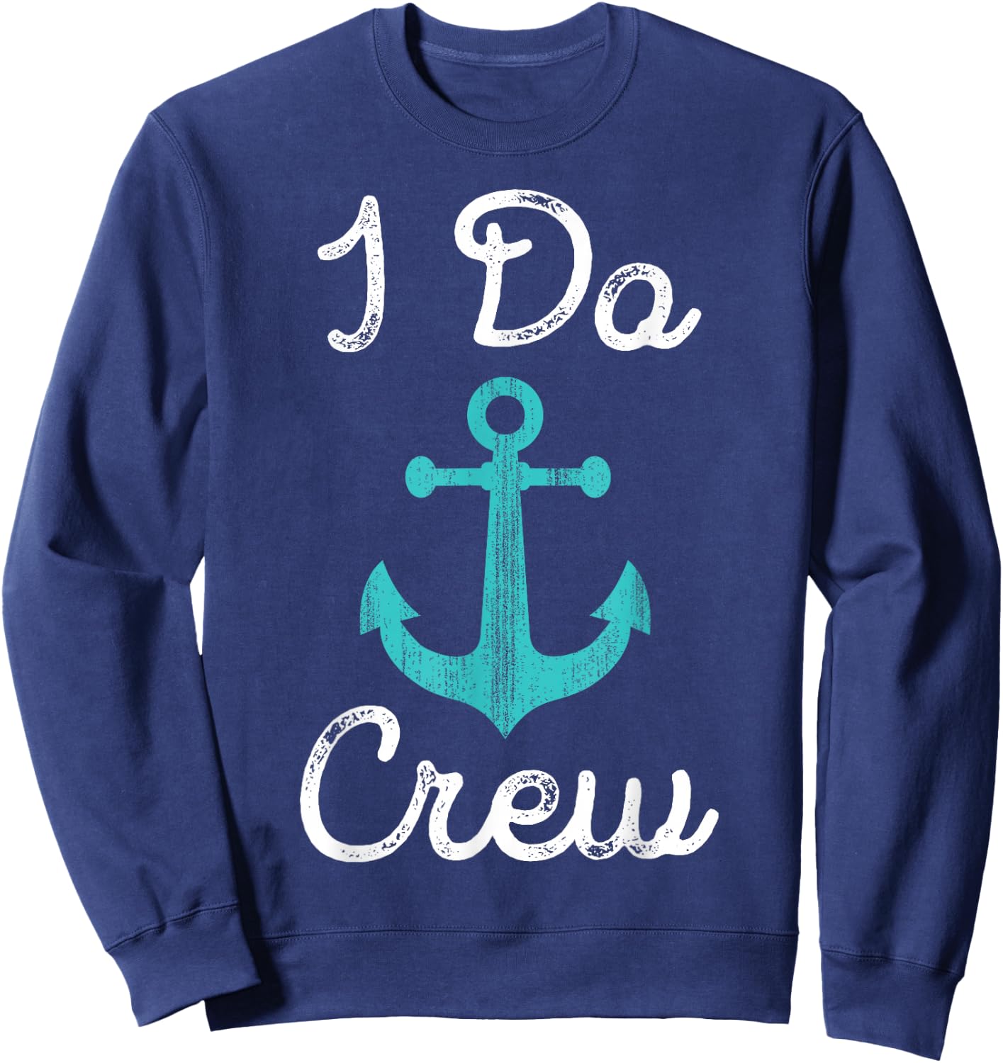 Nautical Bachelorette Party Bridesmaid Gift I Do Crew Anchor Sweatshirt - Sweatshirt | Navy