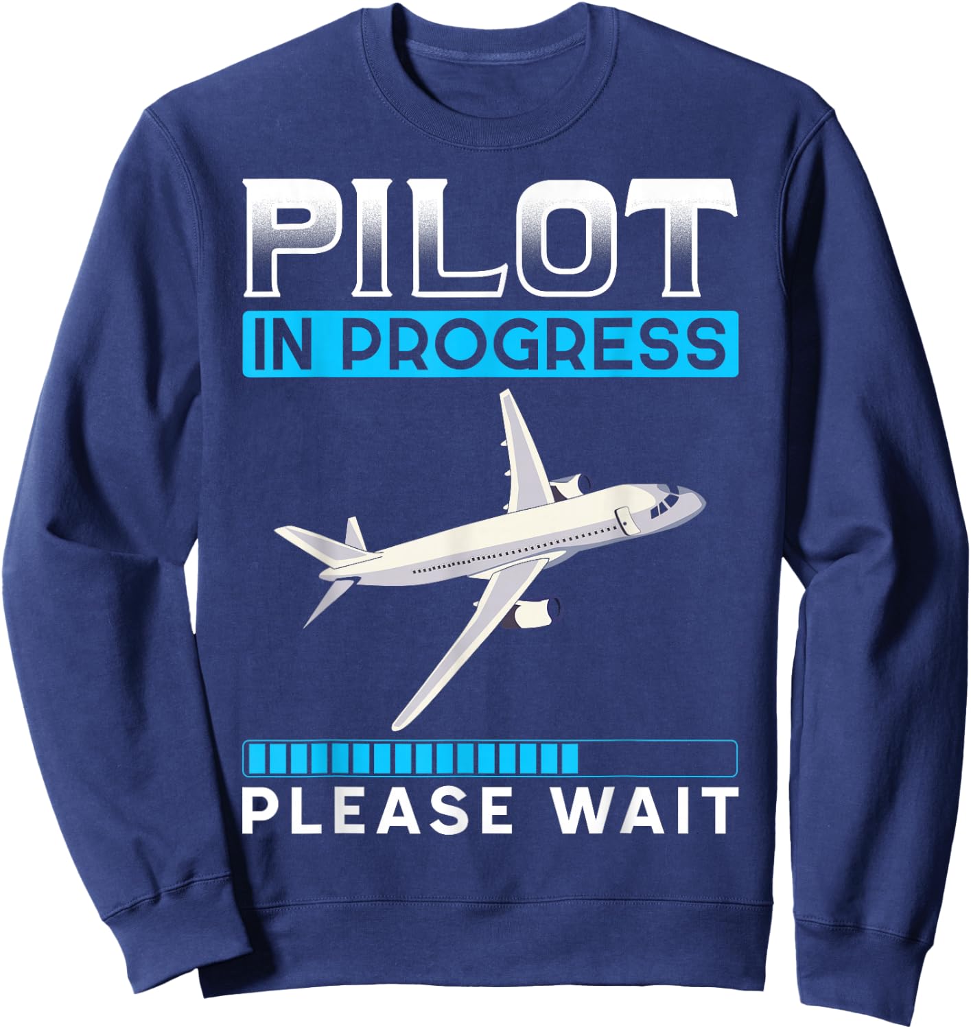 Flying Plane Co Pilot Gift Future Pilot Sweatshirt - Sweatshirt | Navy