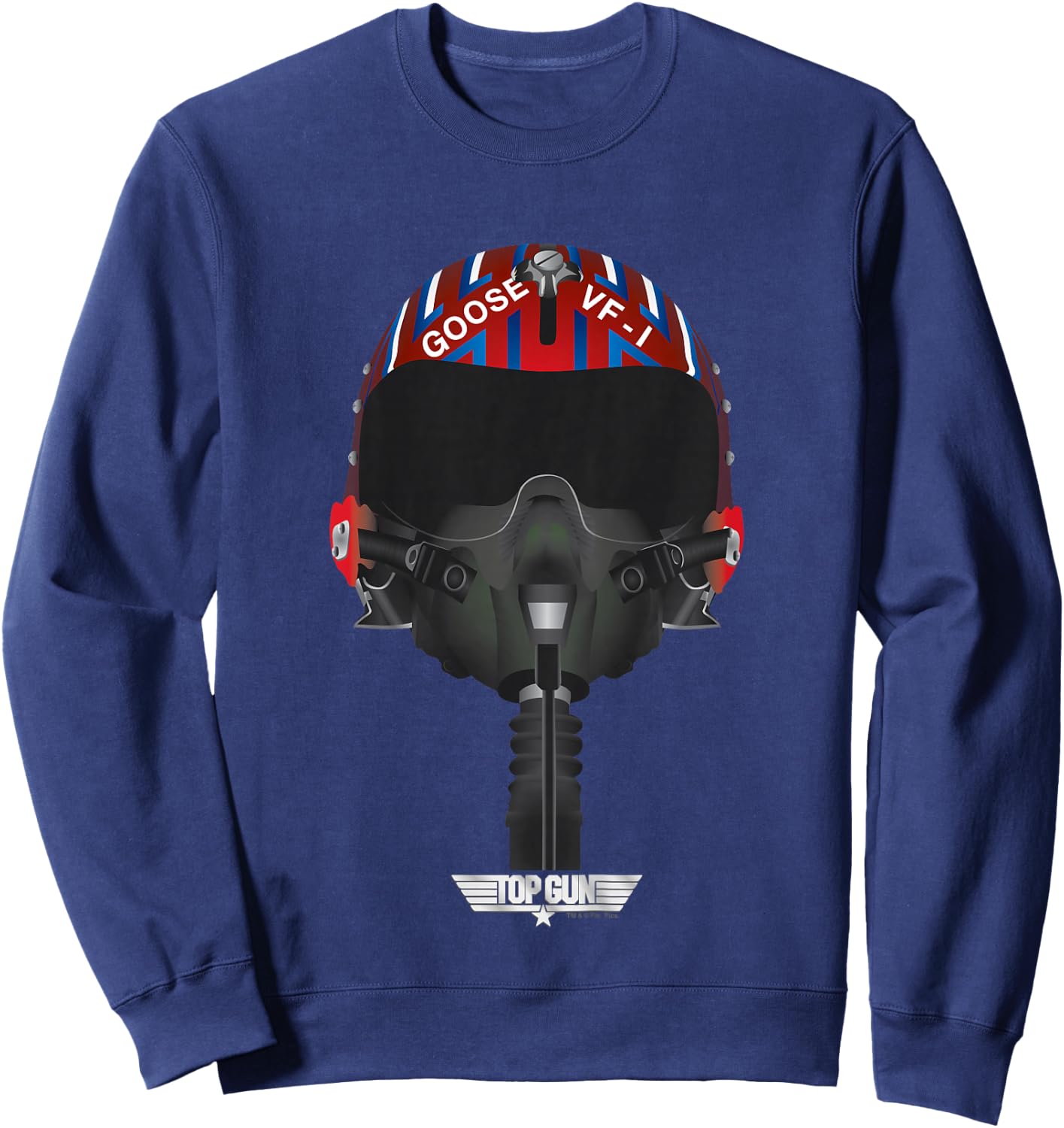 Kids Top Gun Goose Pilot Helmet Kids Sweatshirt - Sweatshirt | Navy