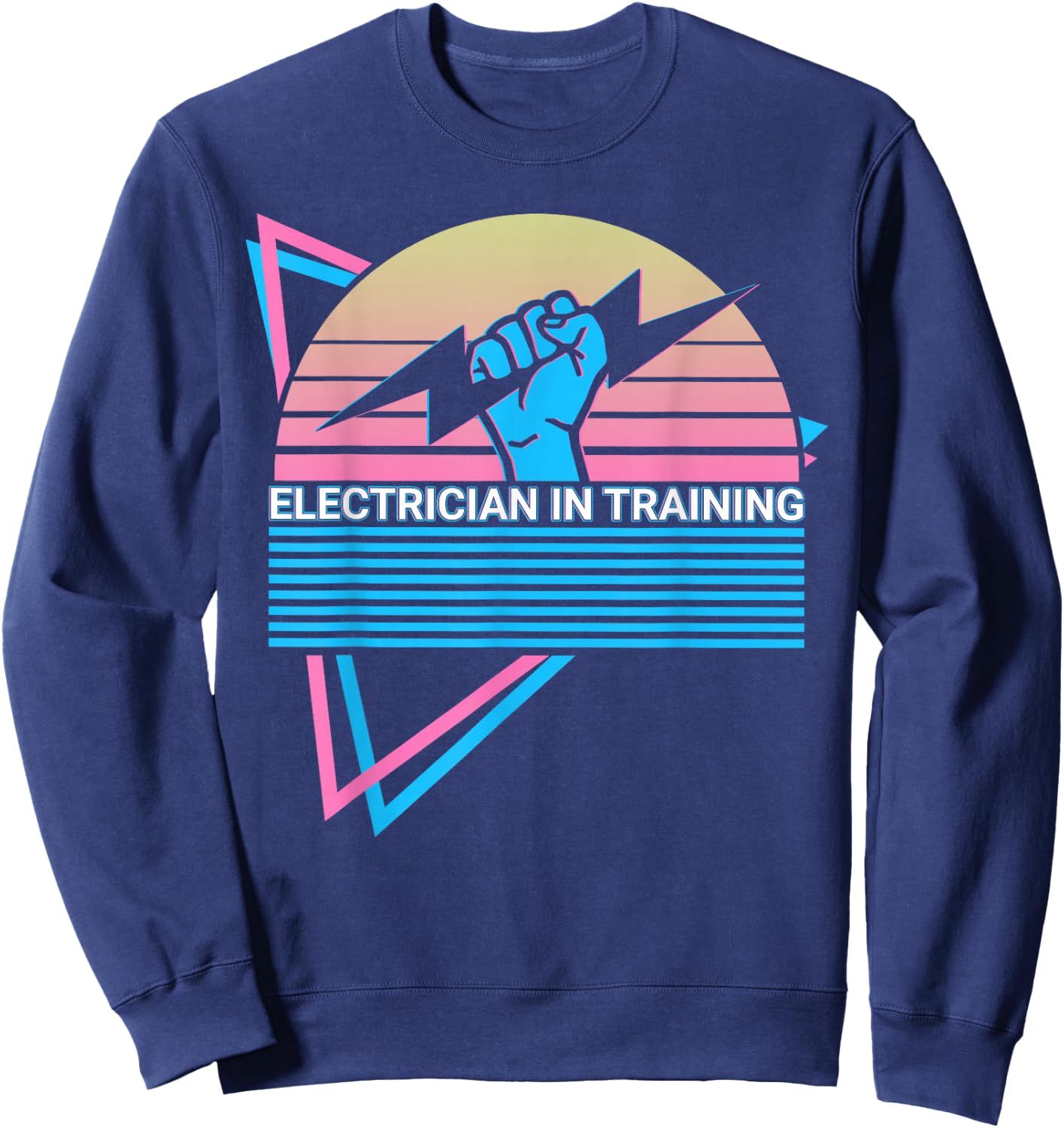 Electrician In Training Retro Sweatshirt - Sweatshirt | Navy
