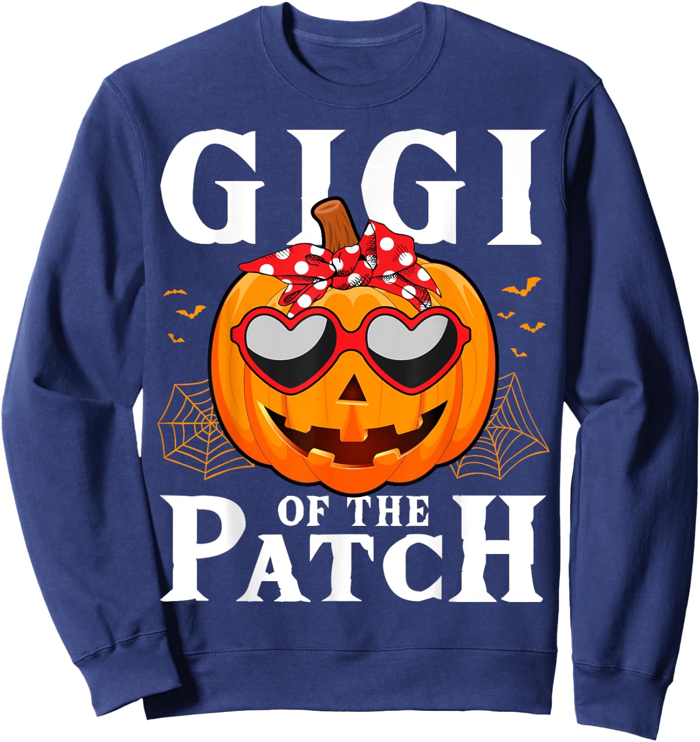 Pumpkin Gigi of The Patch Family Halloween Costume Sweatshirt - Sweatshirt | Navy