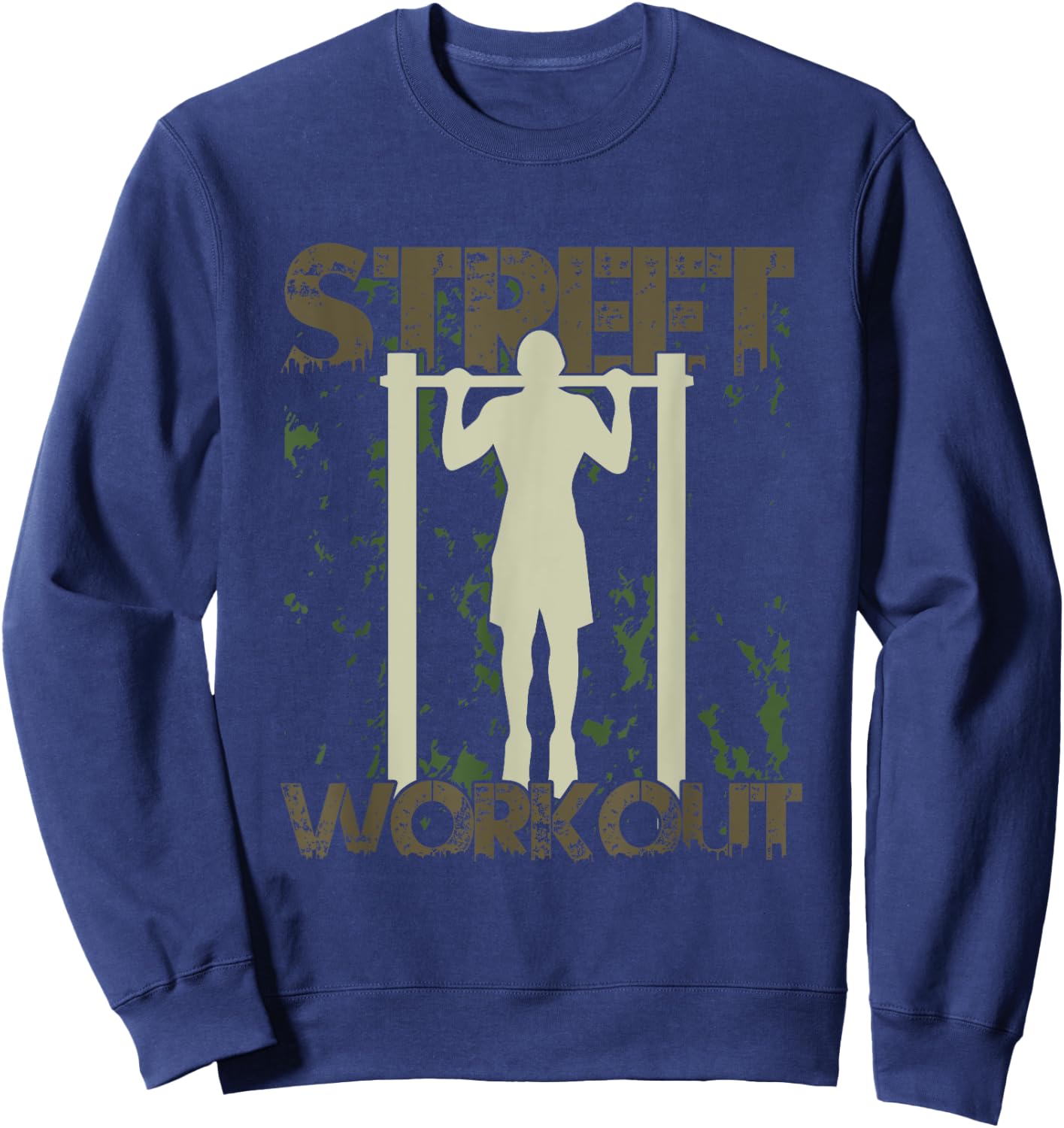 Street Workout Calisthenics Training Gym Exercise Fitness Sweatshirt - Sweatshirt | Navy