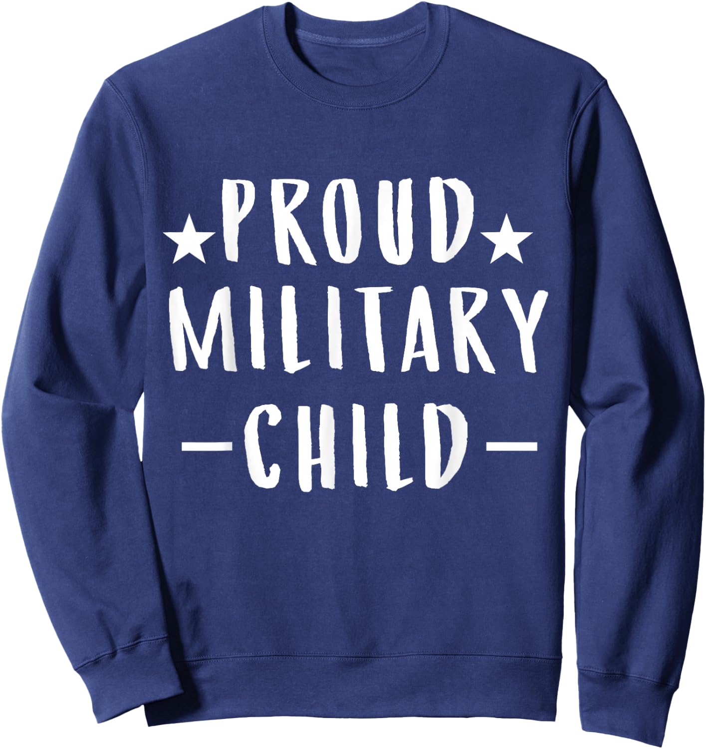 Purple Proud Military Child T Shirt Military Children Month Sweatshirt - Sweatshirt | Navy