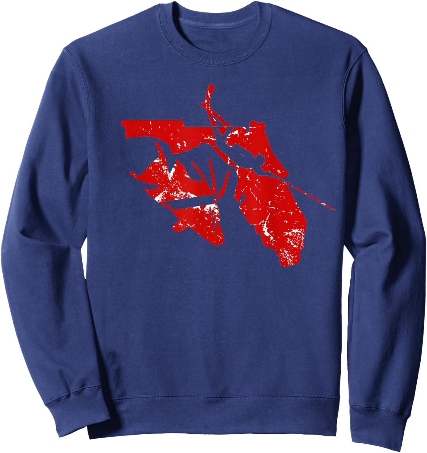 Florida Hogfish Spearfishing Gift Sweatshirt - Sweatshirt | Navy