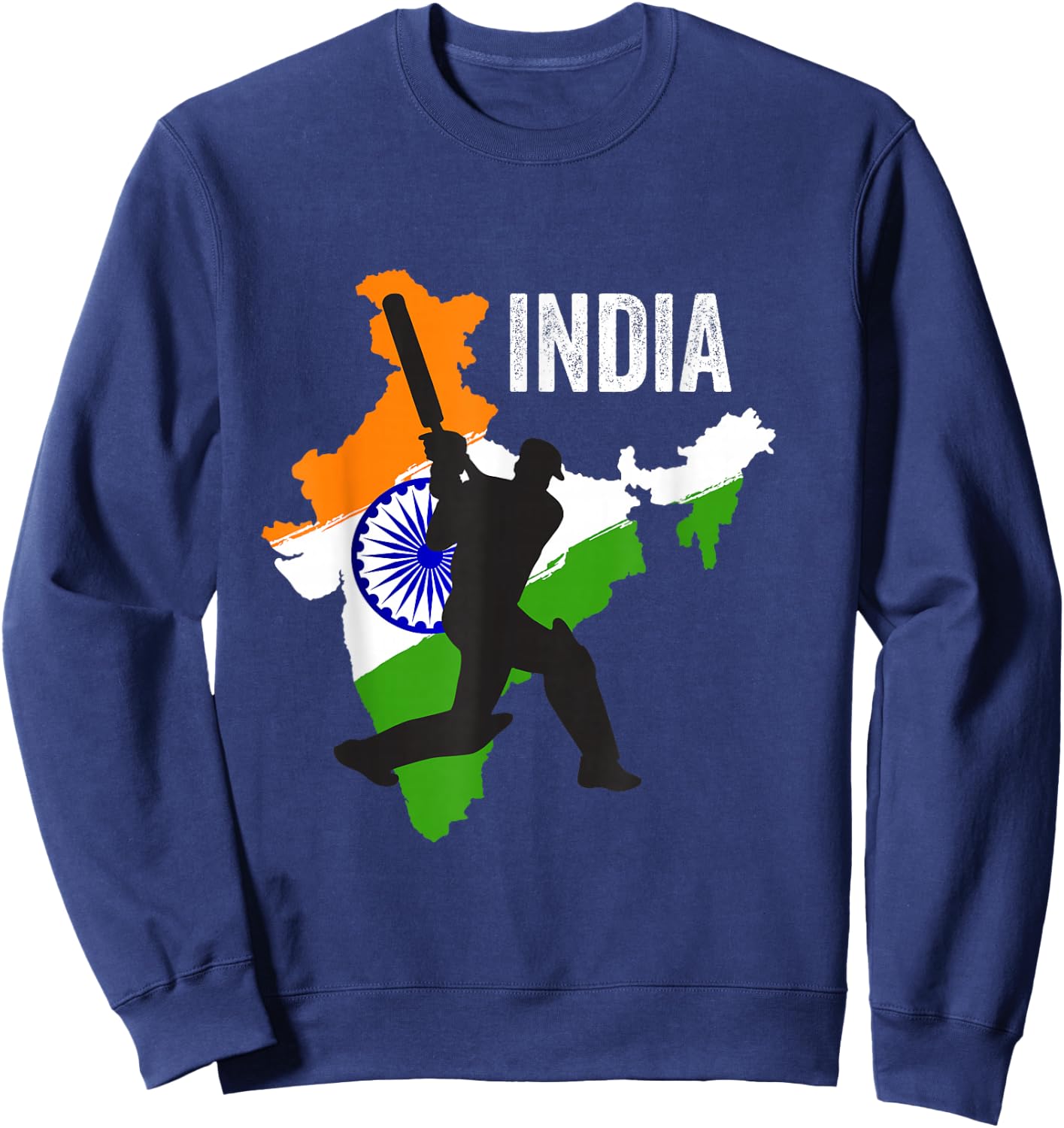 Indian Cricket Jersey India Cricket Team Lover Supporter Sweatshirt - Sweatshirt | Navy