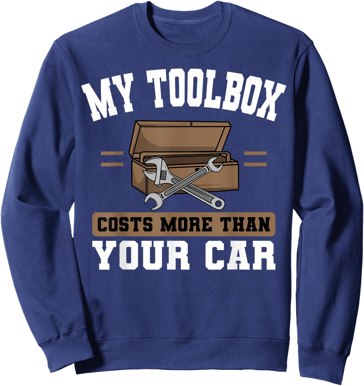 Auto Mechanic Toolbox Automotive Technician Mech Sweatshirt - Sweatshirt | Navy