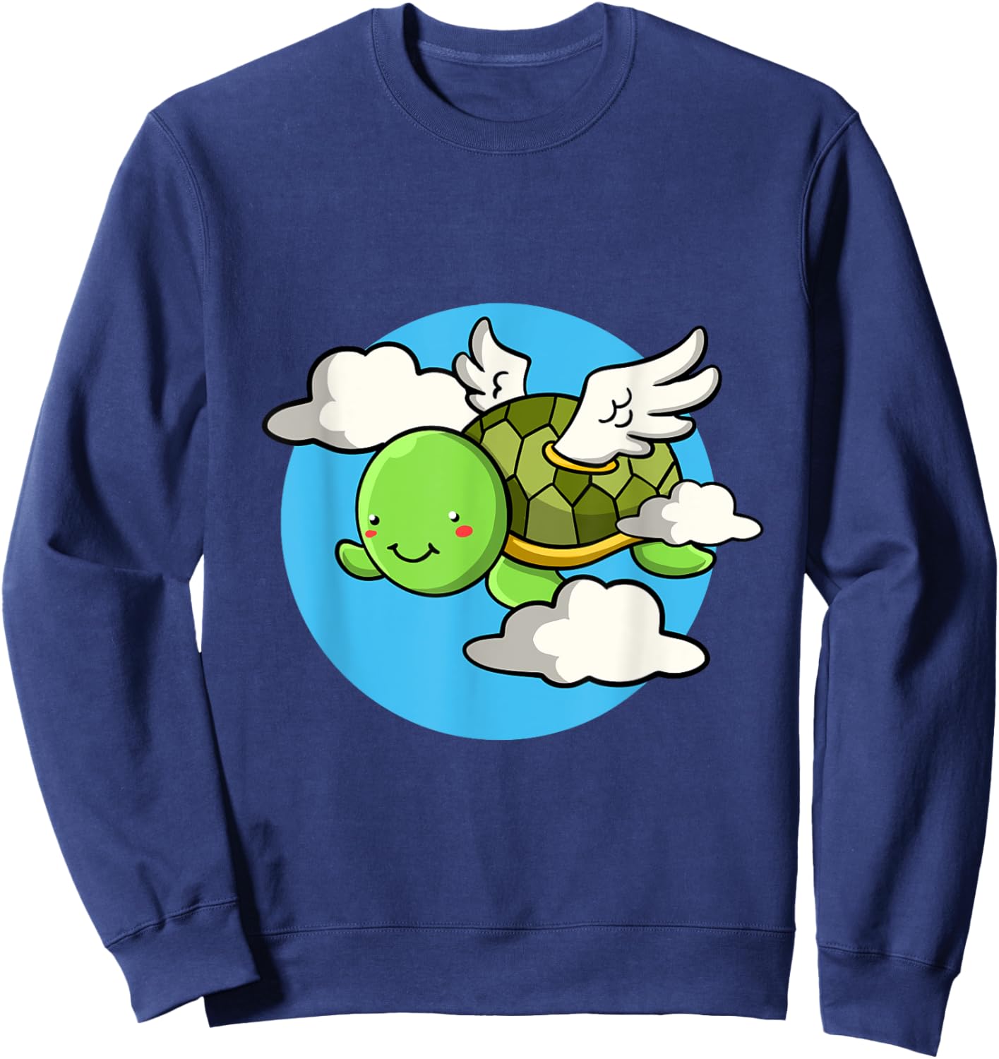 Flying angel turtle with wings Sweatshirt - Sweatshirt | Navy