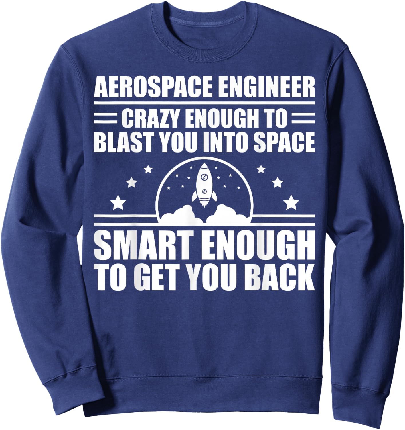 Cool Aerospace Engineer Art Women Aeronautical Space Sweatshirt - Sweatshirt | Navy