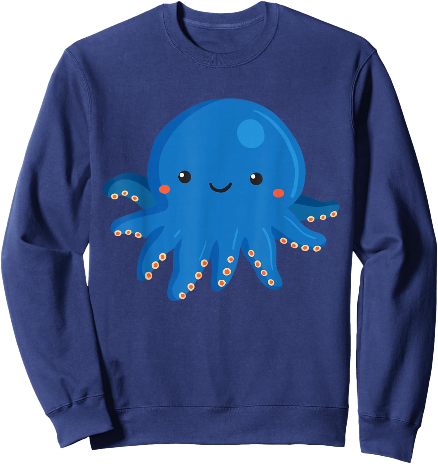 Kids Octopus Shirt Cute Girls and Boys Octopus Sweatshirt - Sweatshirt | Navy