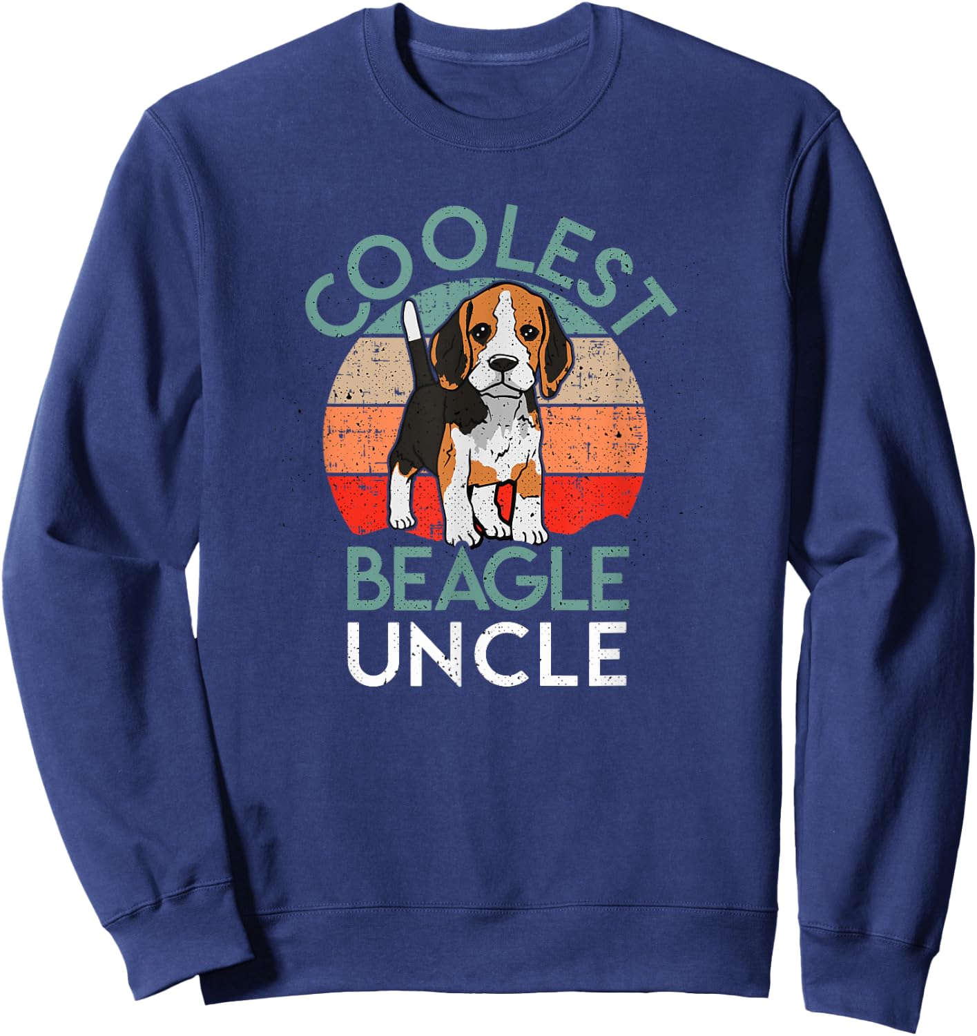 Coolest Beagle Uncle Funny Dog Lovers Men Women Sweatshirt - Sweatshirt | Navy