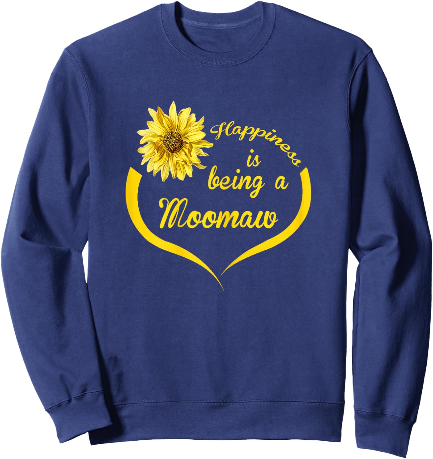 Moomaw Gift: Happiness Is Being A Moomaw Sweatshirt - Sweatshirt | Navy