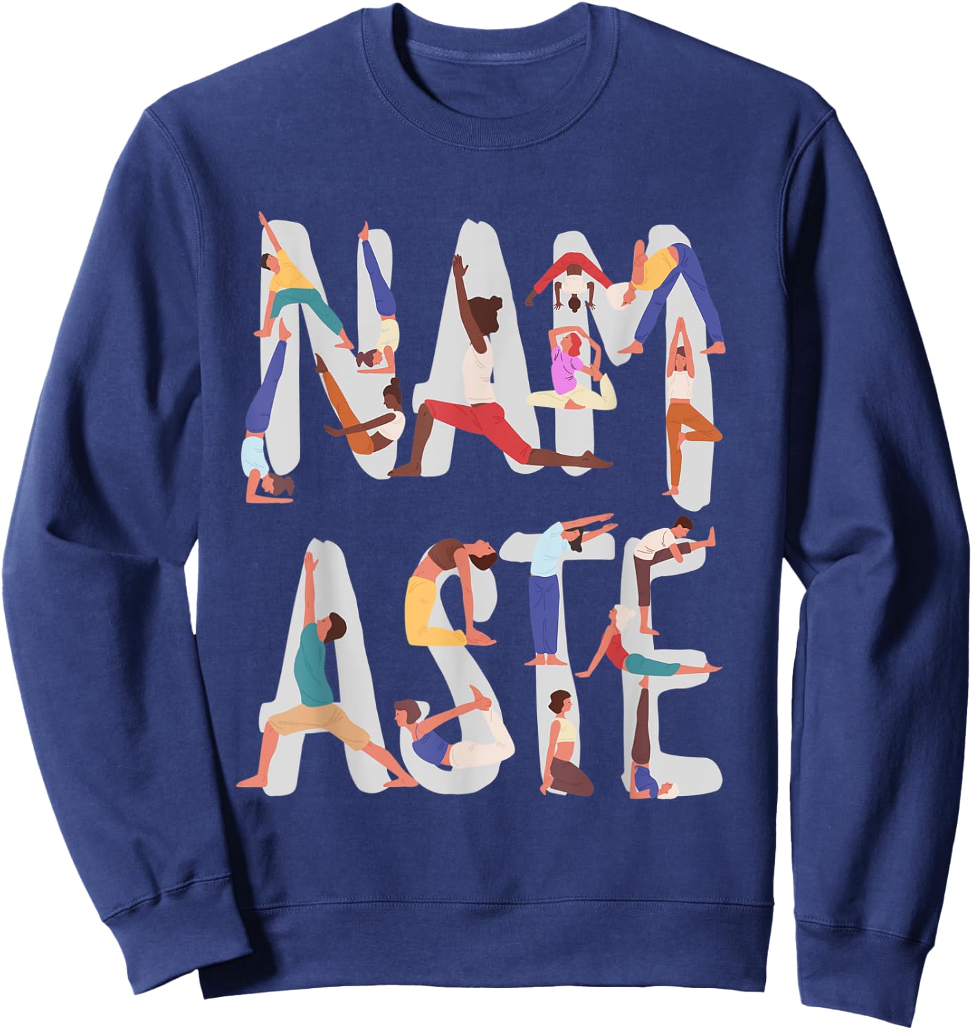 Namaste Yoga, Yogalicious tops, Namaste yoga pose Sweatshirt - Sweatshirt | Navy