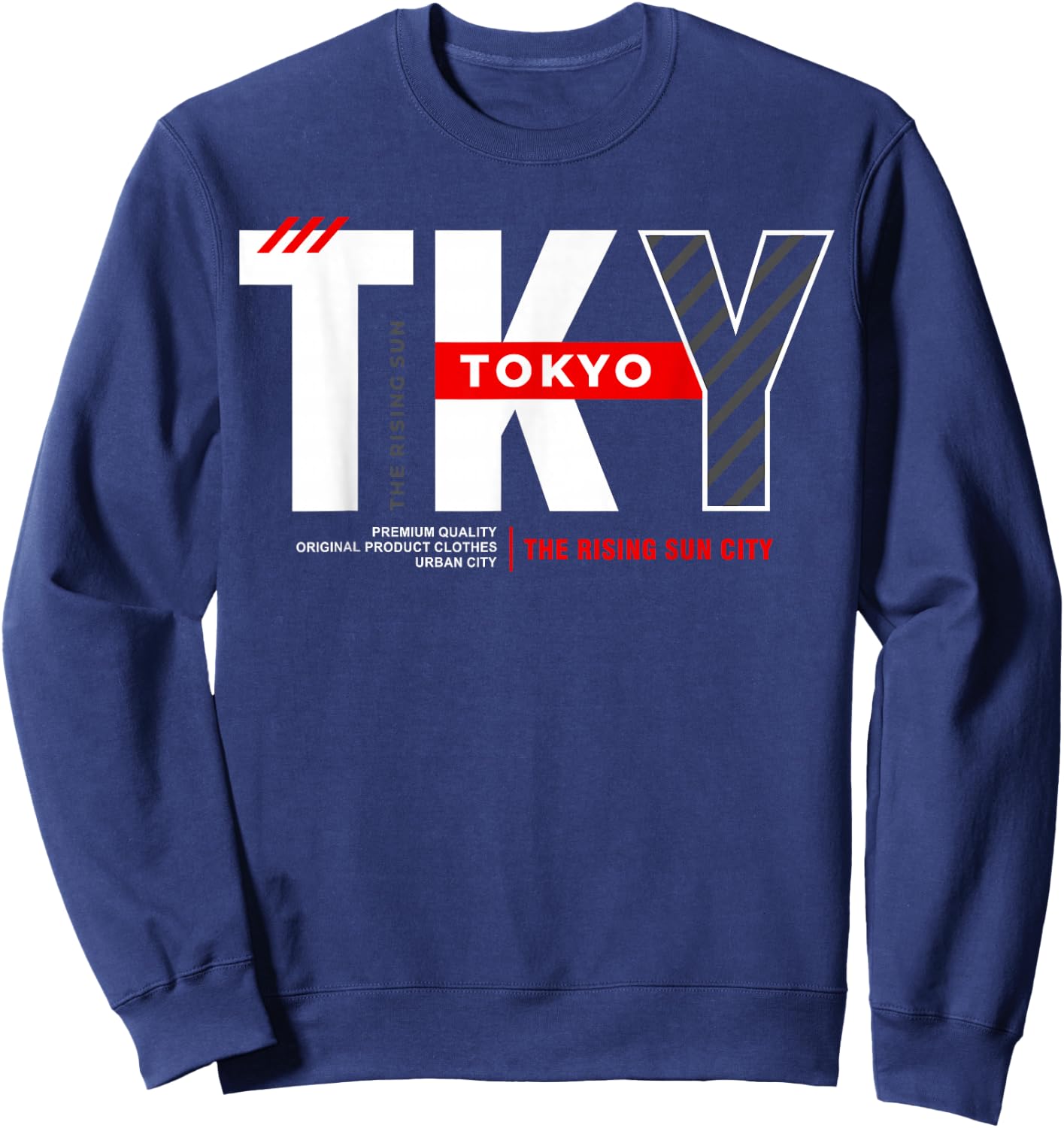 TKY Tokyo The Rising Sun City Sweatshirt - Sweatshirt | Navy