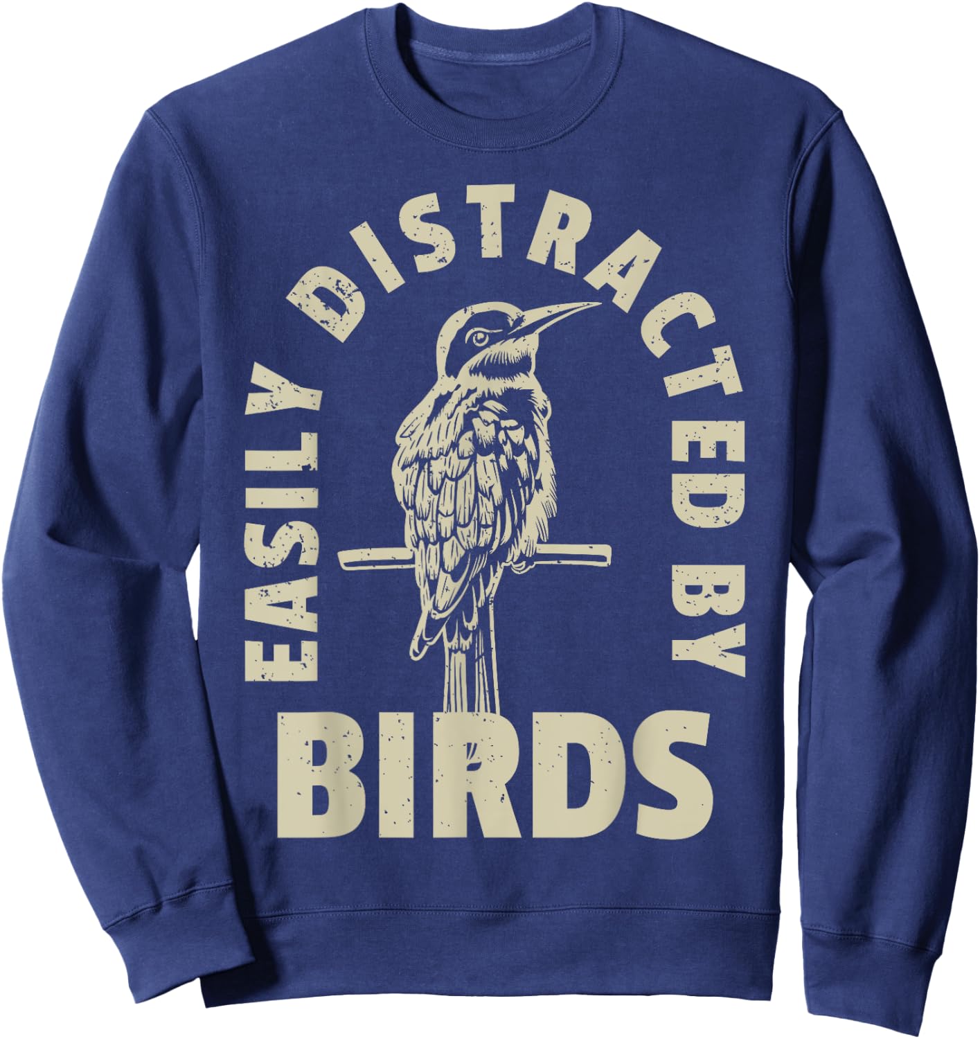 Easily Distracted By Birds Sweatshirt - Sweatshirt | Navy