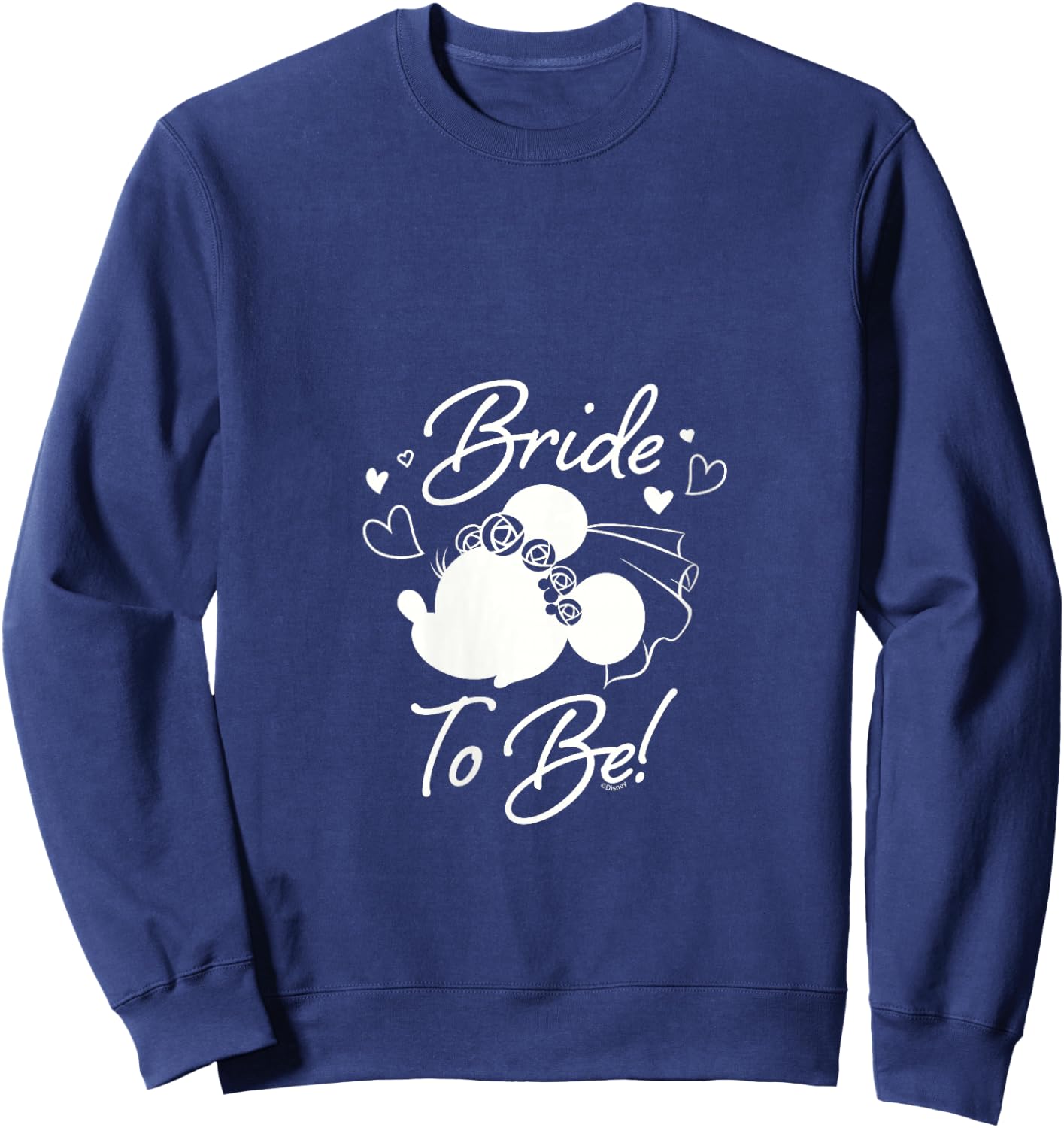 Disney Minnie Mouse Bride to Be Wedding Bridal Bachelorette V-Neck Sweatshirt - Sweatshirt | Navy