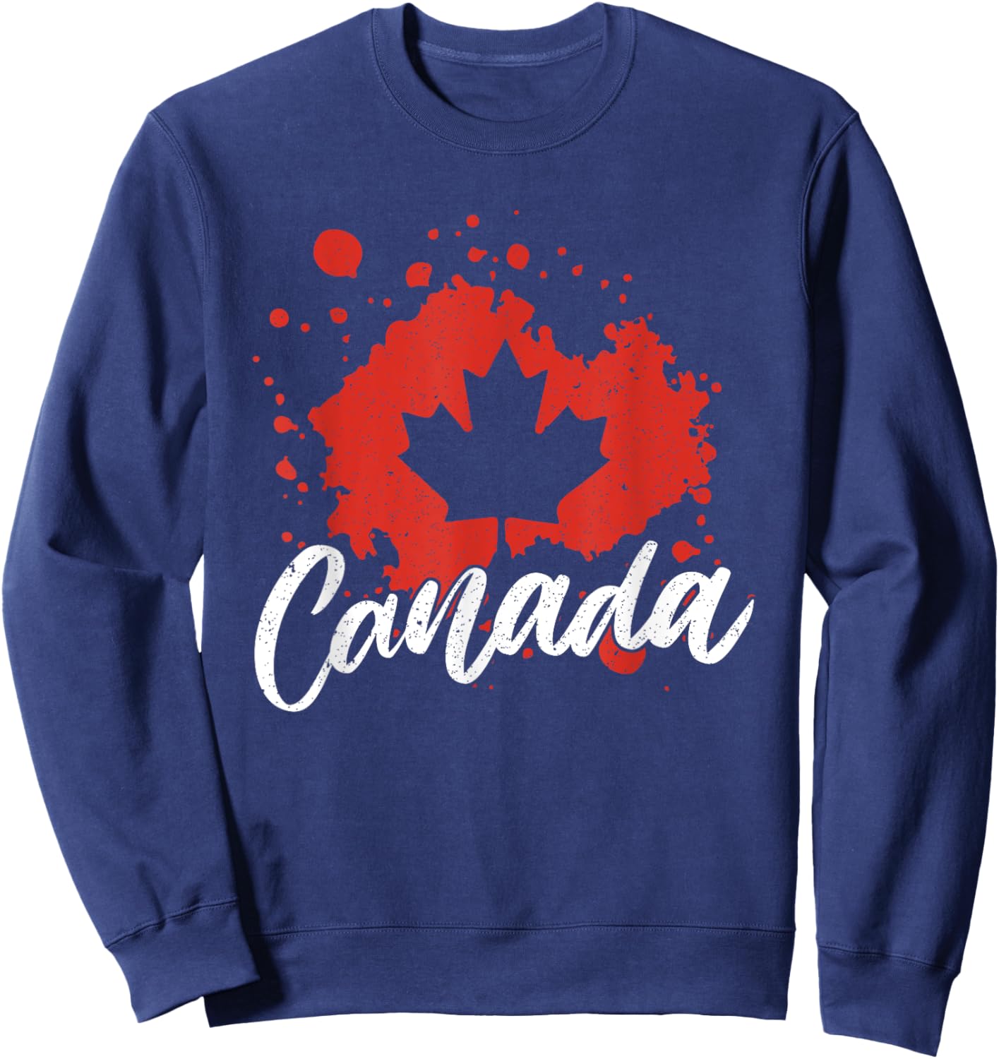 Canadian Pride Maple Leaf Women Men Gift Canada Sweatshirt - Sweatshirt | Navy