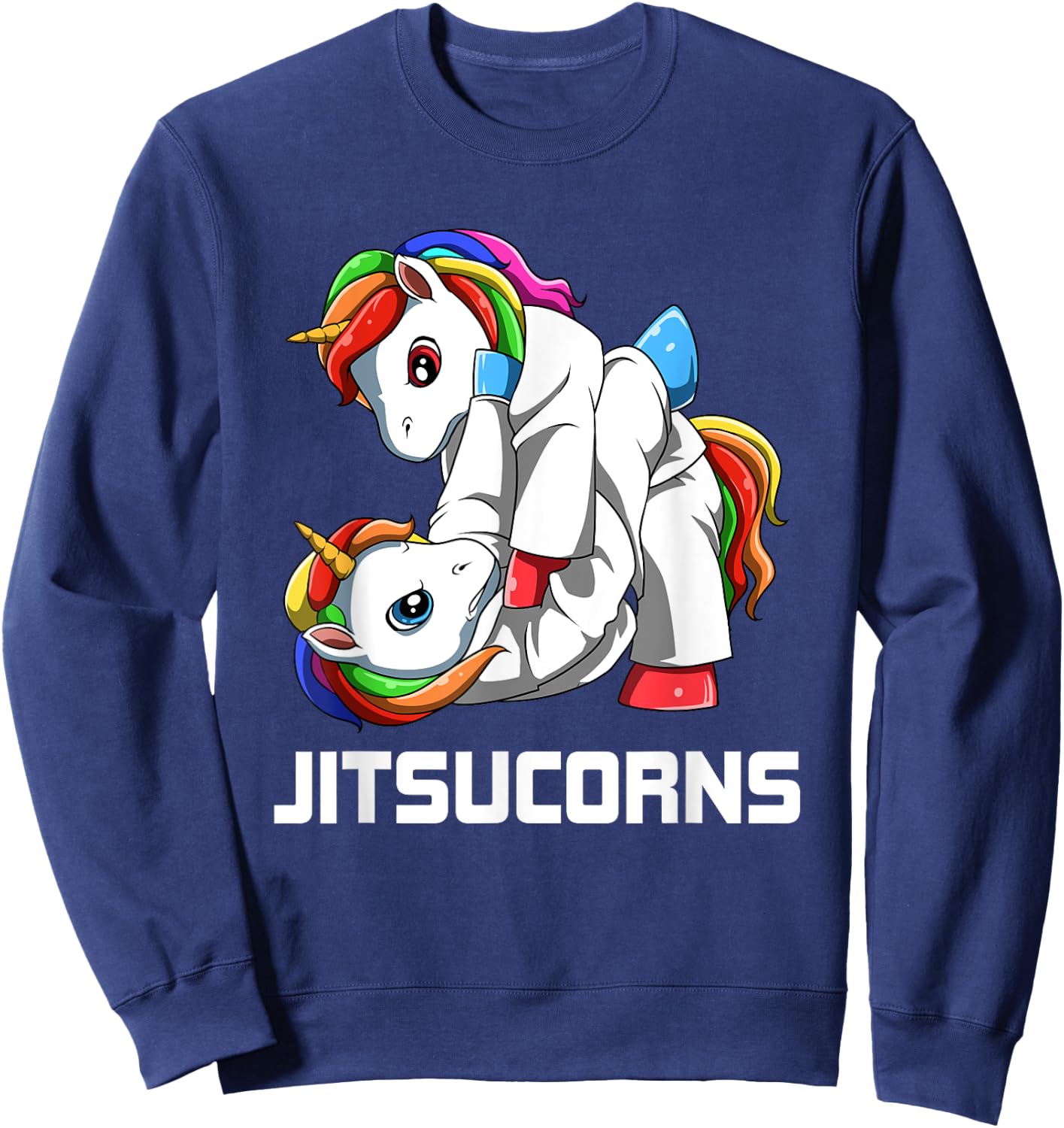 Jitsucorn Unicorn Jiu Jitsu Grappling Sweatshirt - Sweatshirt | Navy