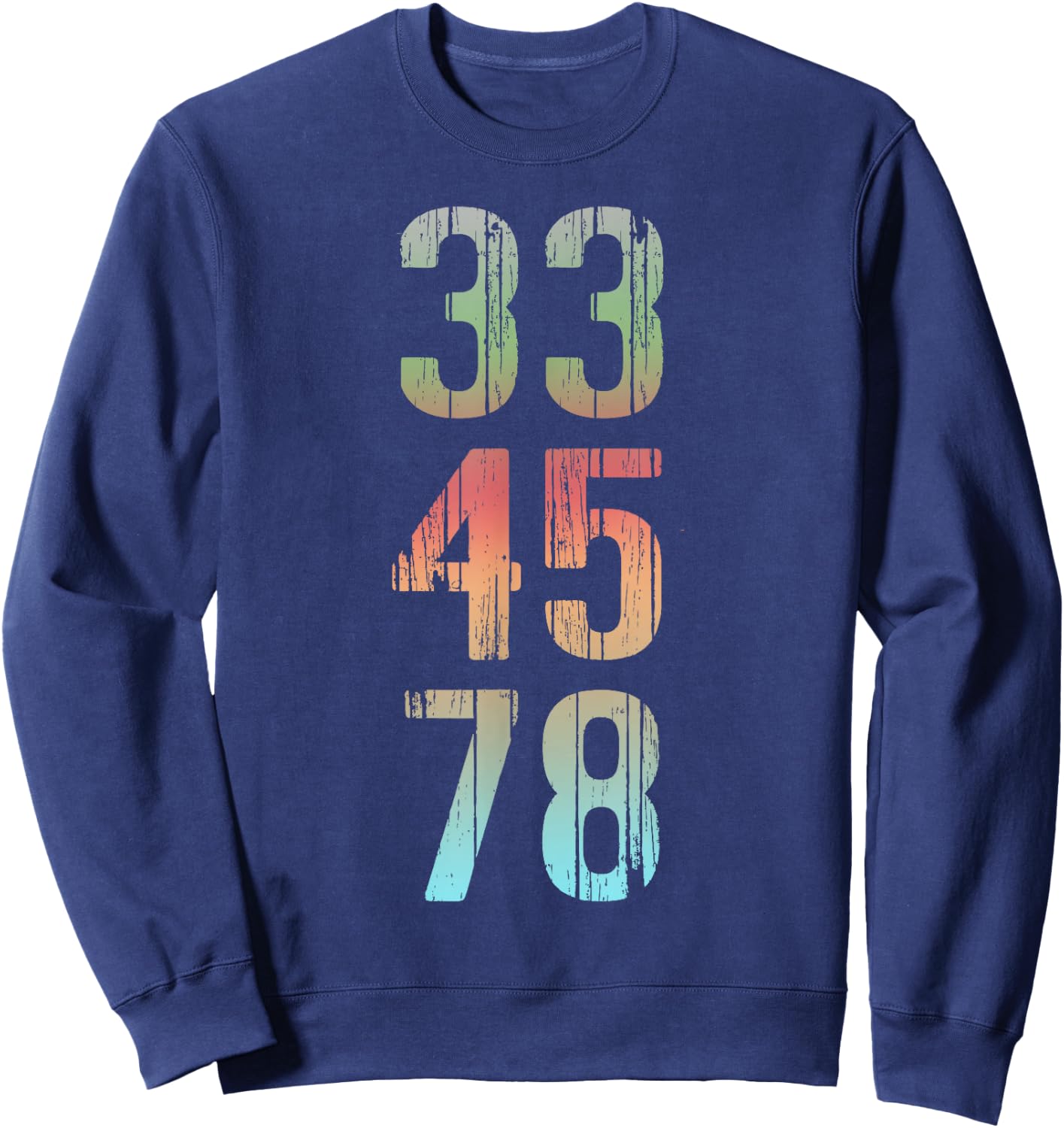 Vinyl Lover Record Collector 33 45 78 LP Sweatshirt - Sweatshirt | Navy