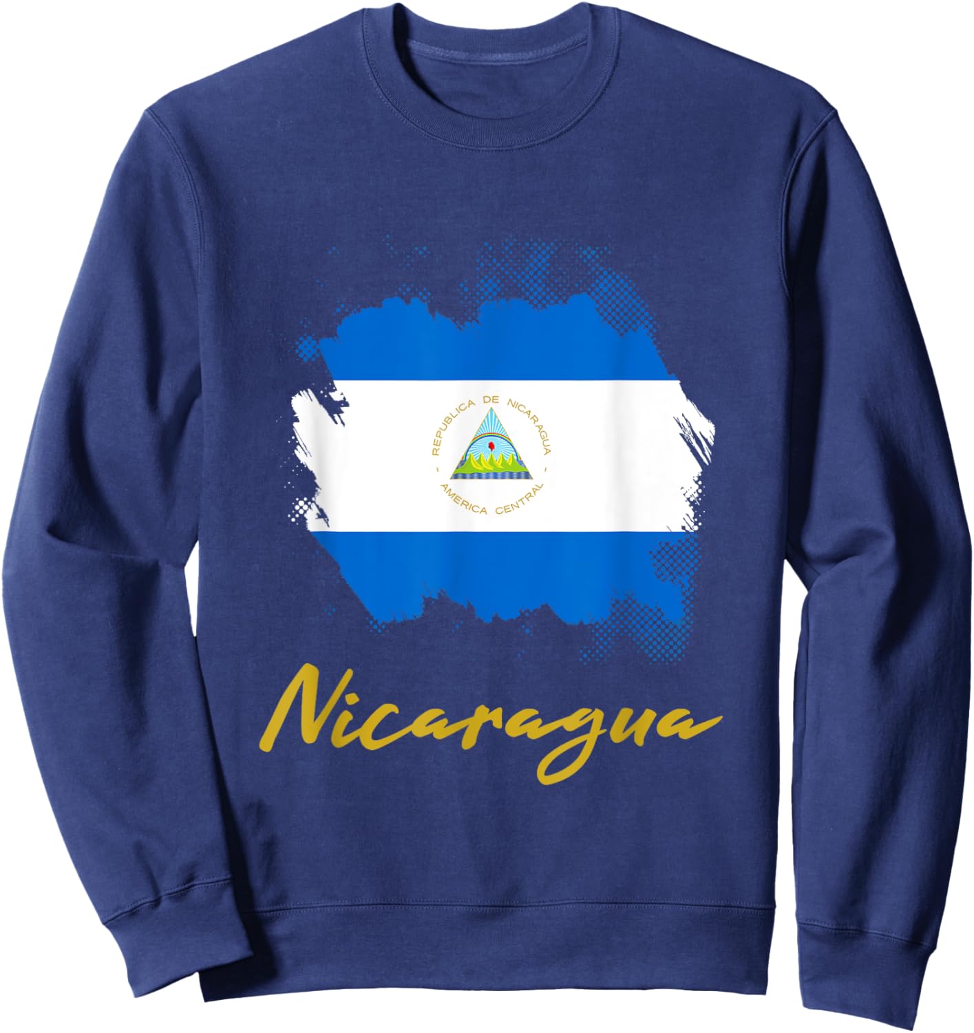 Nicaragua South America Holiday Reminder Sweatshirt - Sweatshirt | Navy