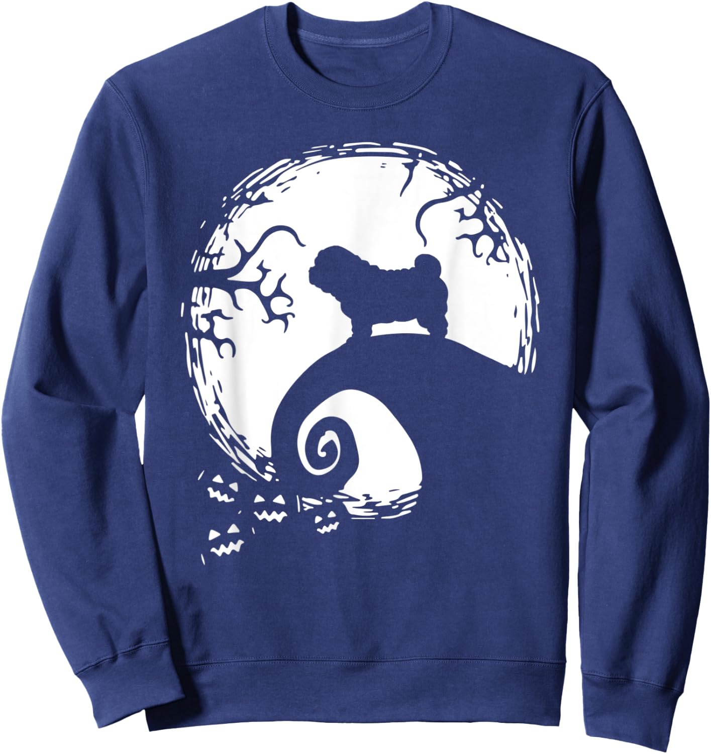 Shar Pei Moon Halloween Sweatshirt - Sweatshirt | Navy